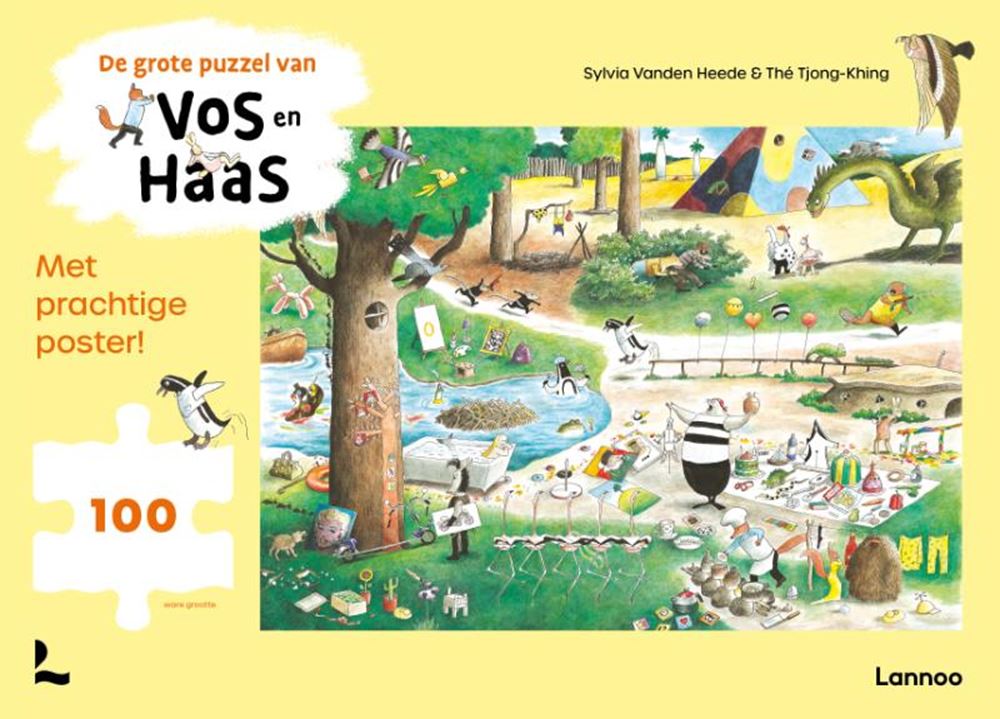 Puzzle Lannoo le grand renard et le lièvre (100 pièces)