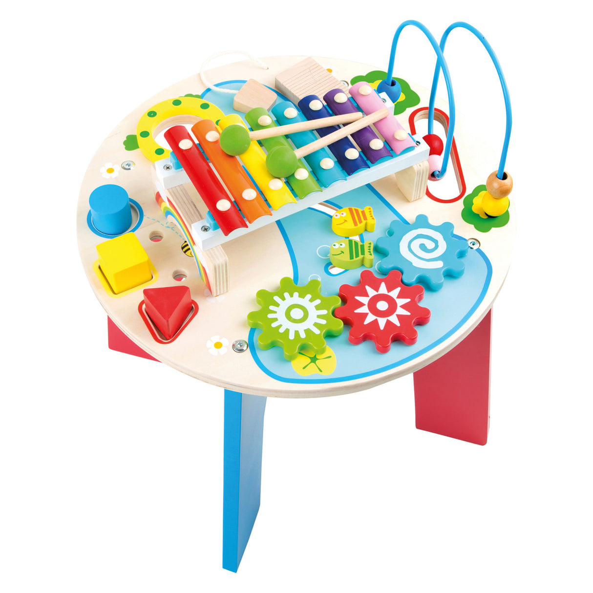 Small foot - activités en bois et table musicale 2en1