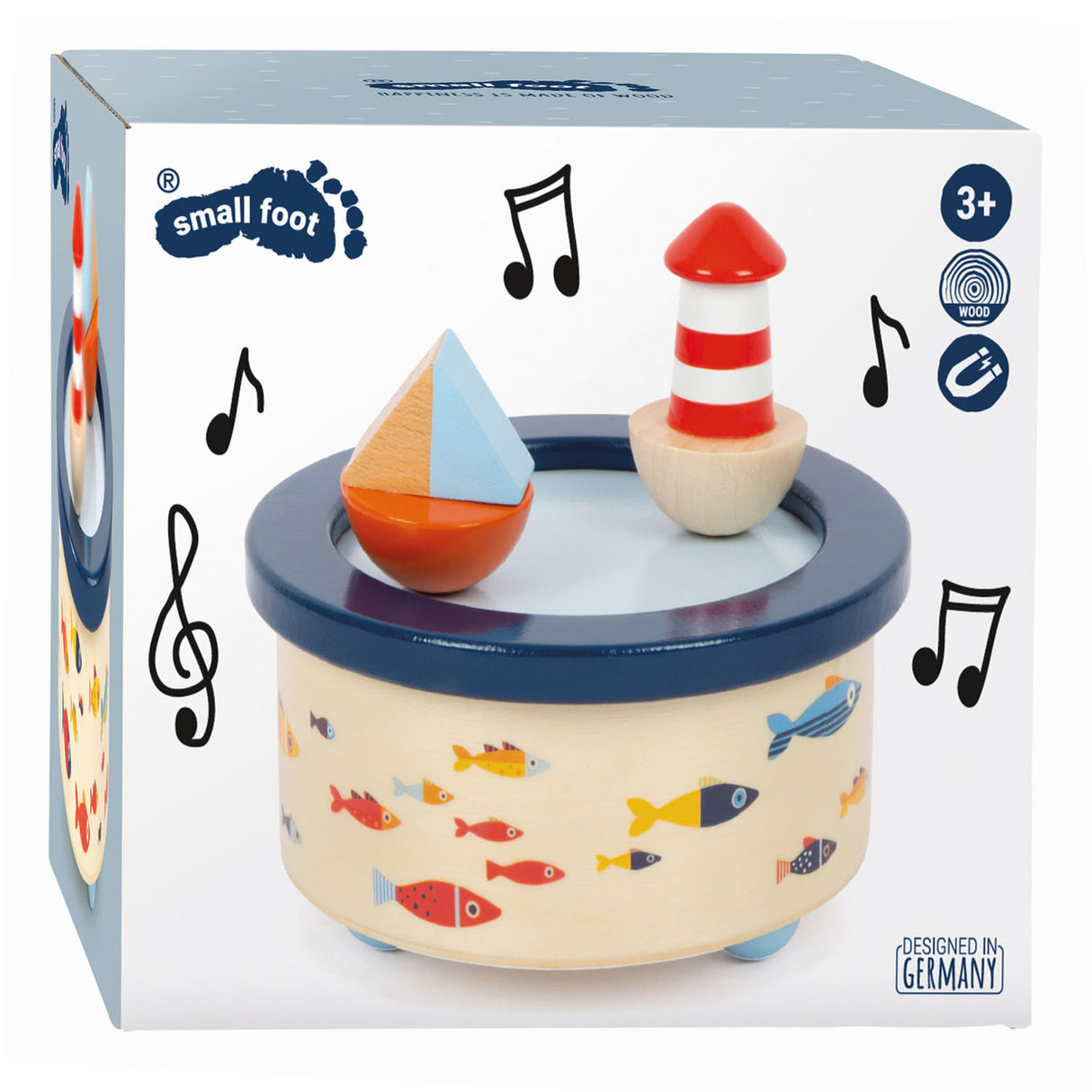 Small foot - boîte à musique en bois océan