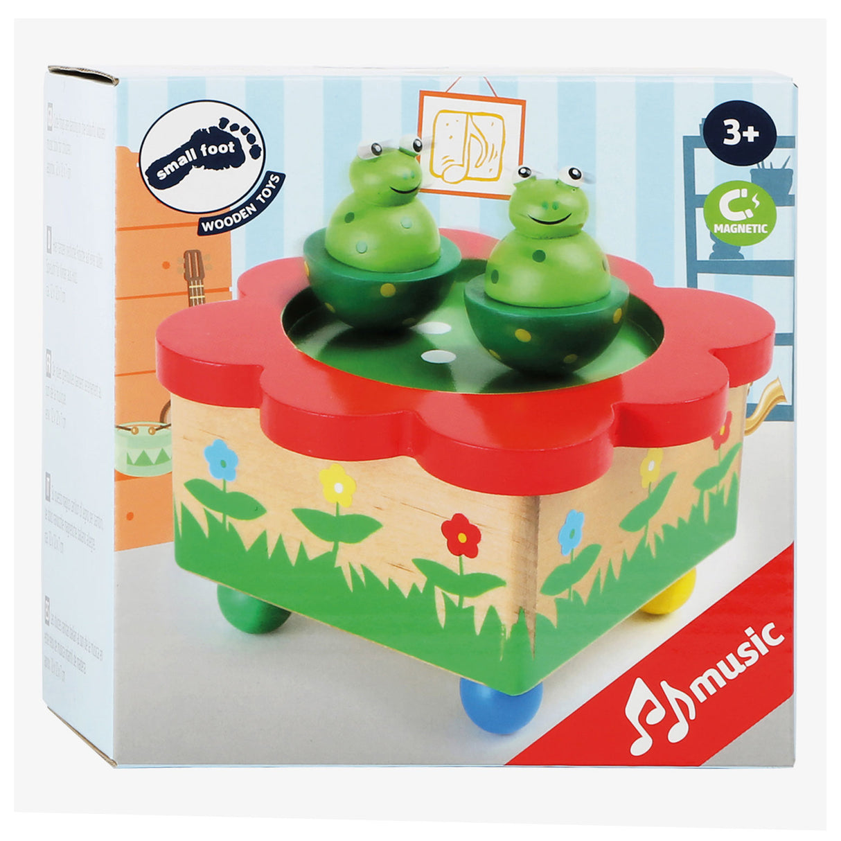 Small foot - grenouille boîte à musique en bois