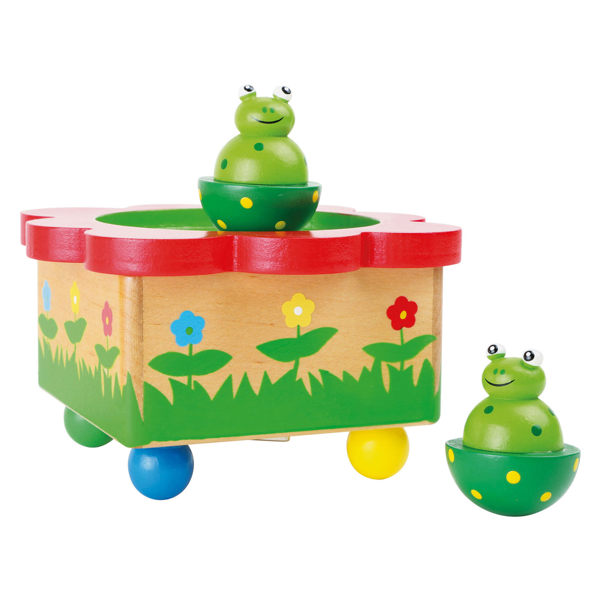 Small foot - grenouille boîte à musique en bois