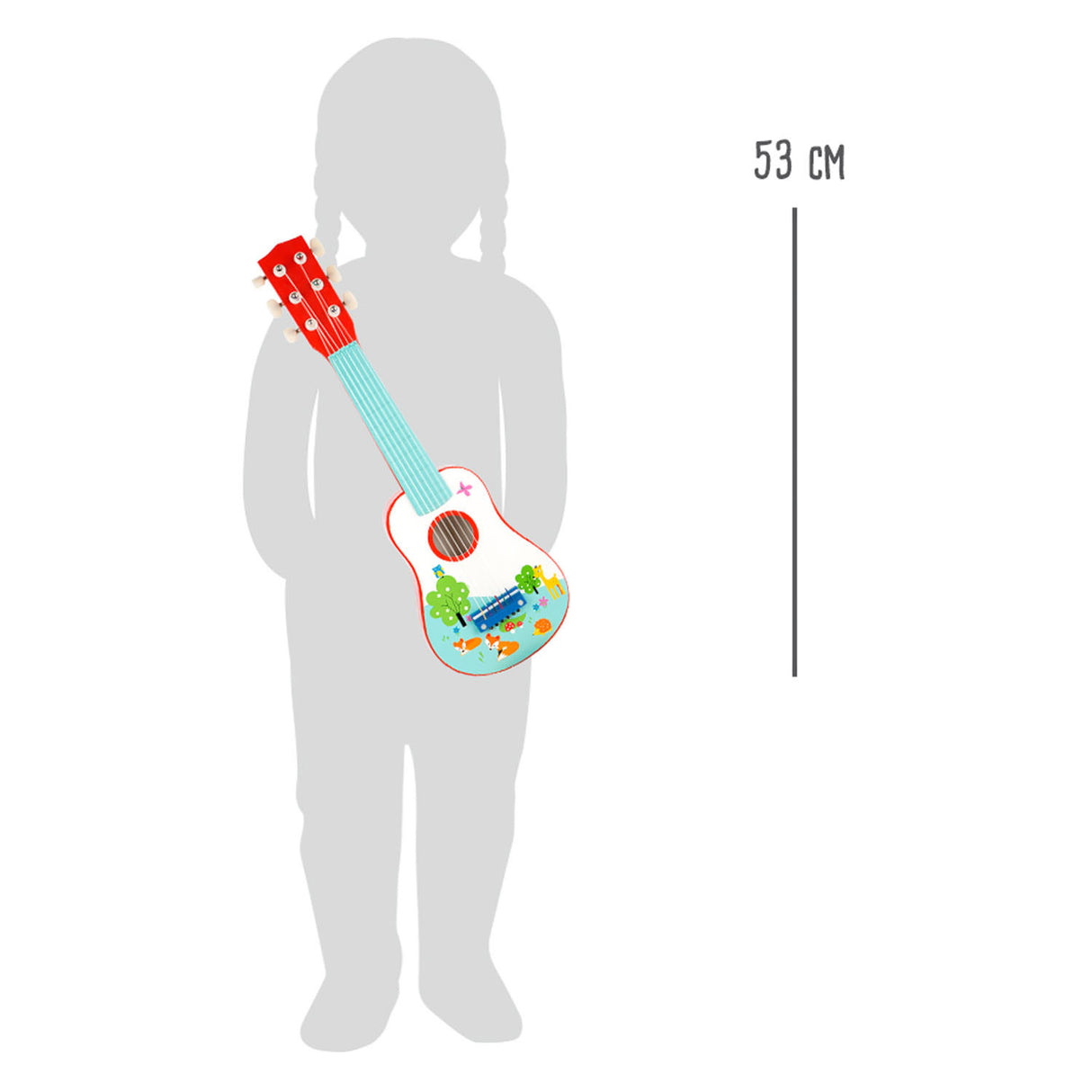 Small foot - guitare en bois petit renard, 53cm