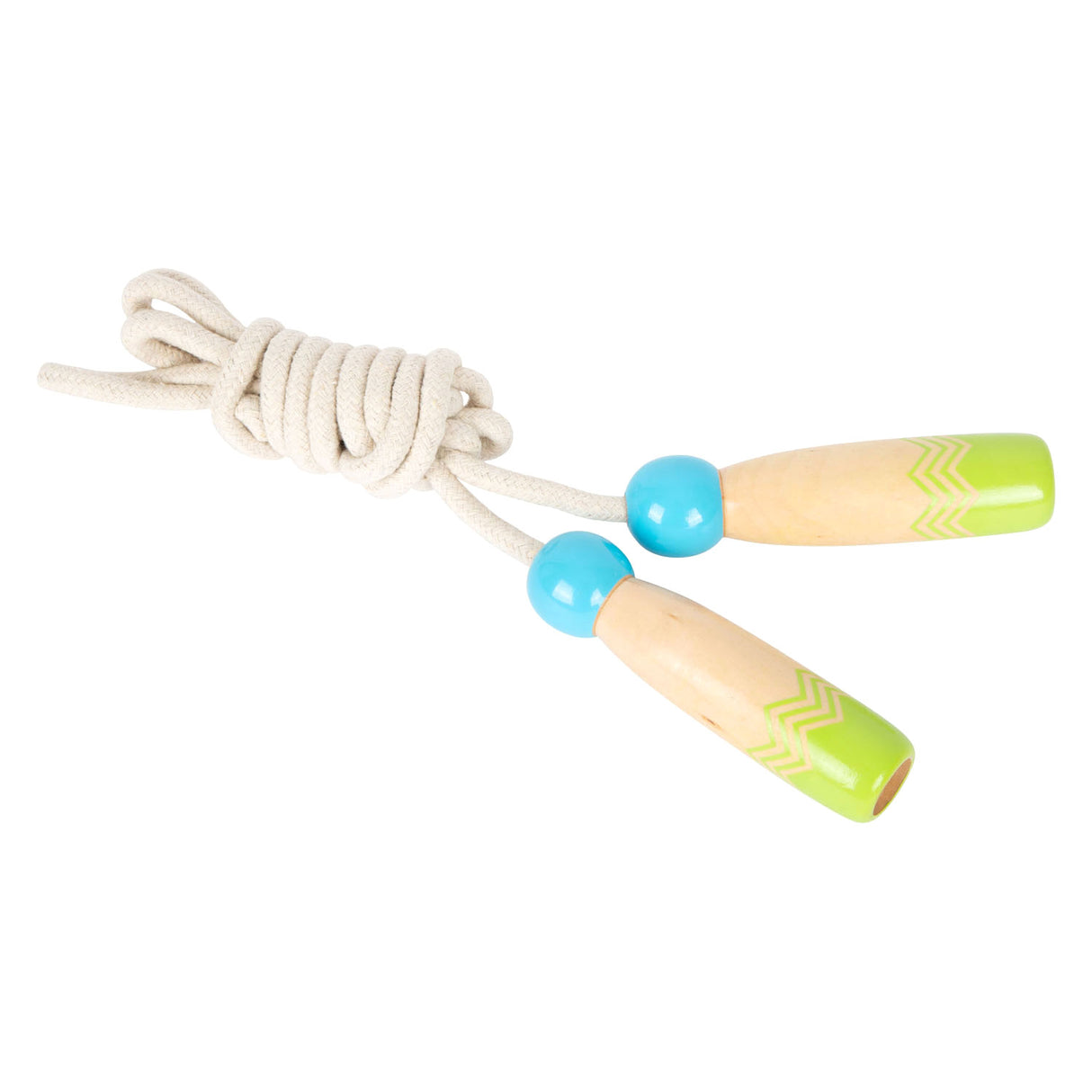 Petit pied - corde de saut en bois avec motif, ensemble de 2