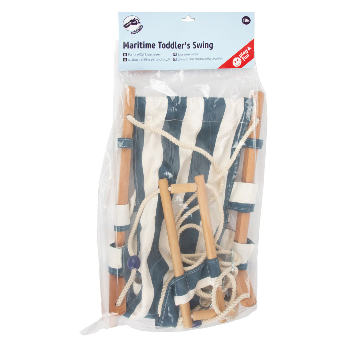Petit pied - Blue en bas âge en bois bleu marin, 120 cm