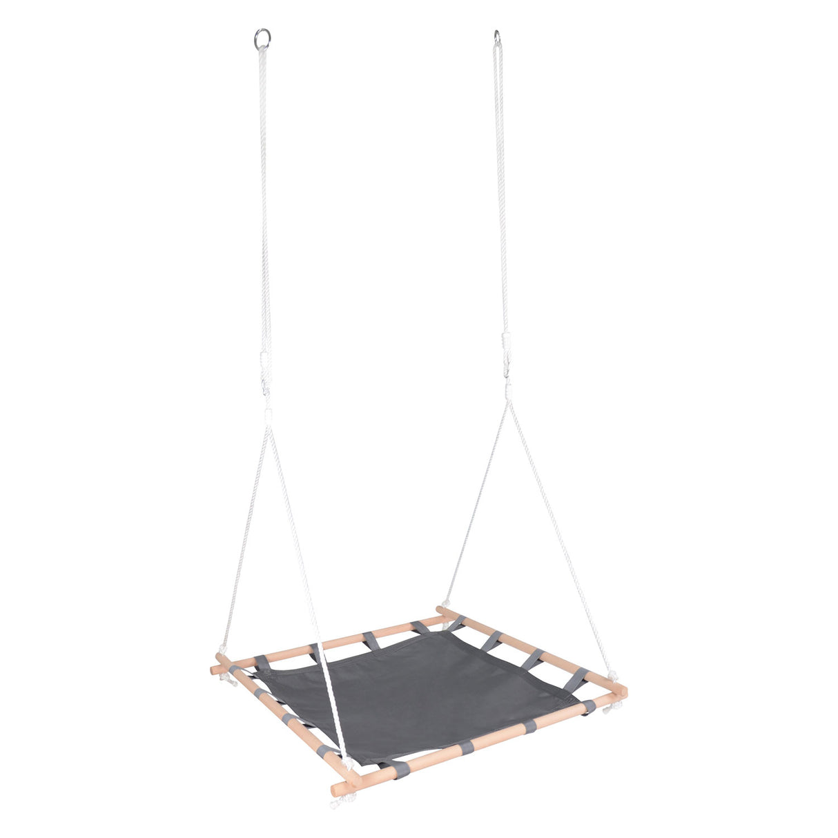 Small Foot - Nest Swing avec cadre en bois, 100x100cm
