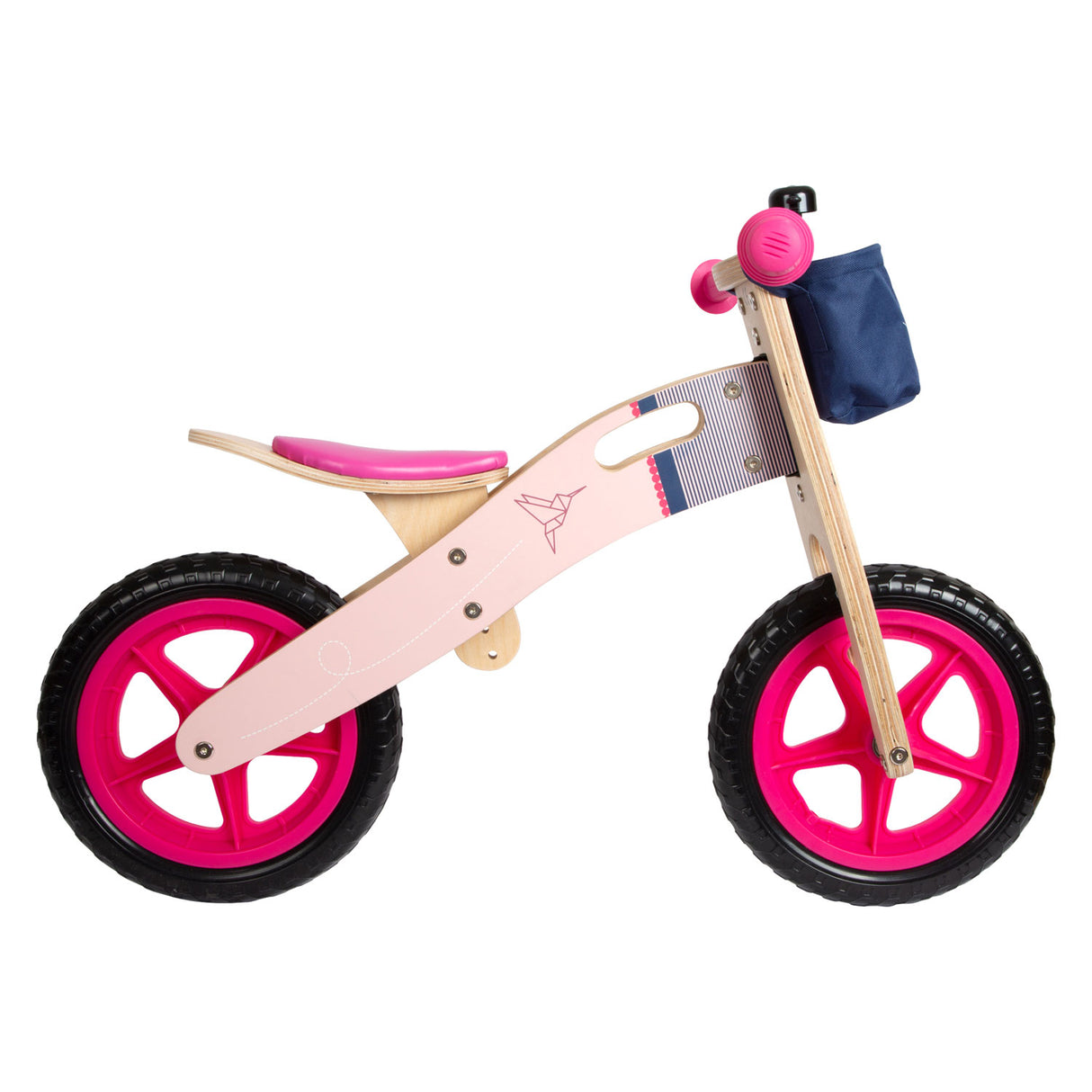 Small foot - draisienne en bois colibri rose