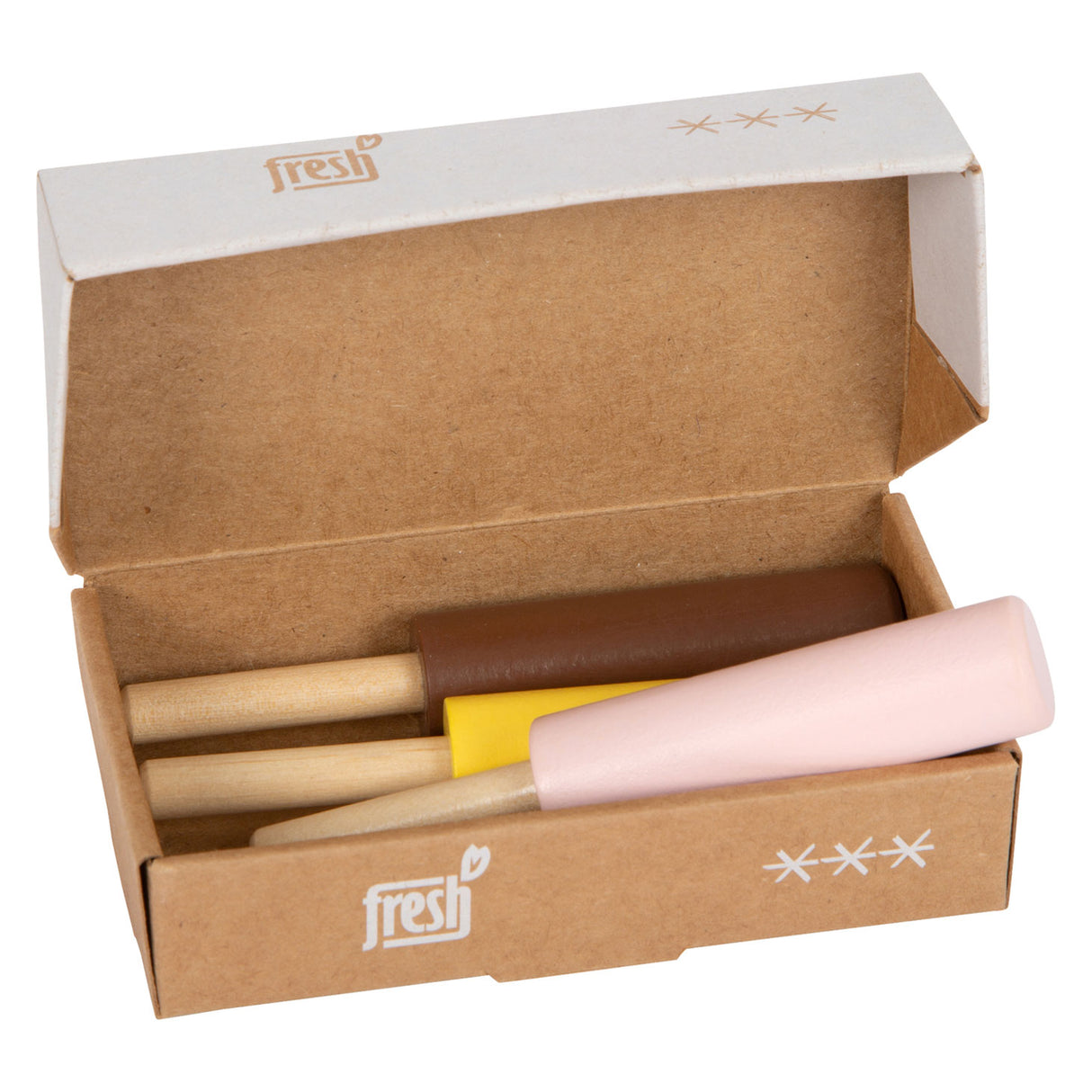 Small foot - glaces en bois, 3 pièces.