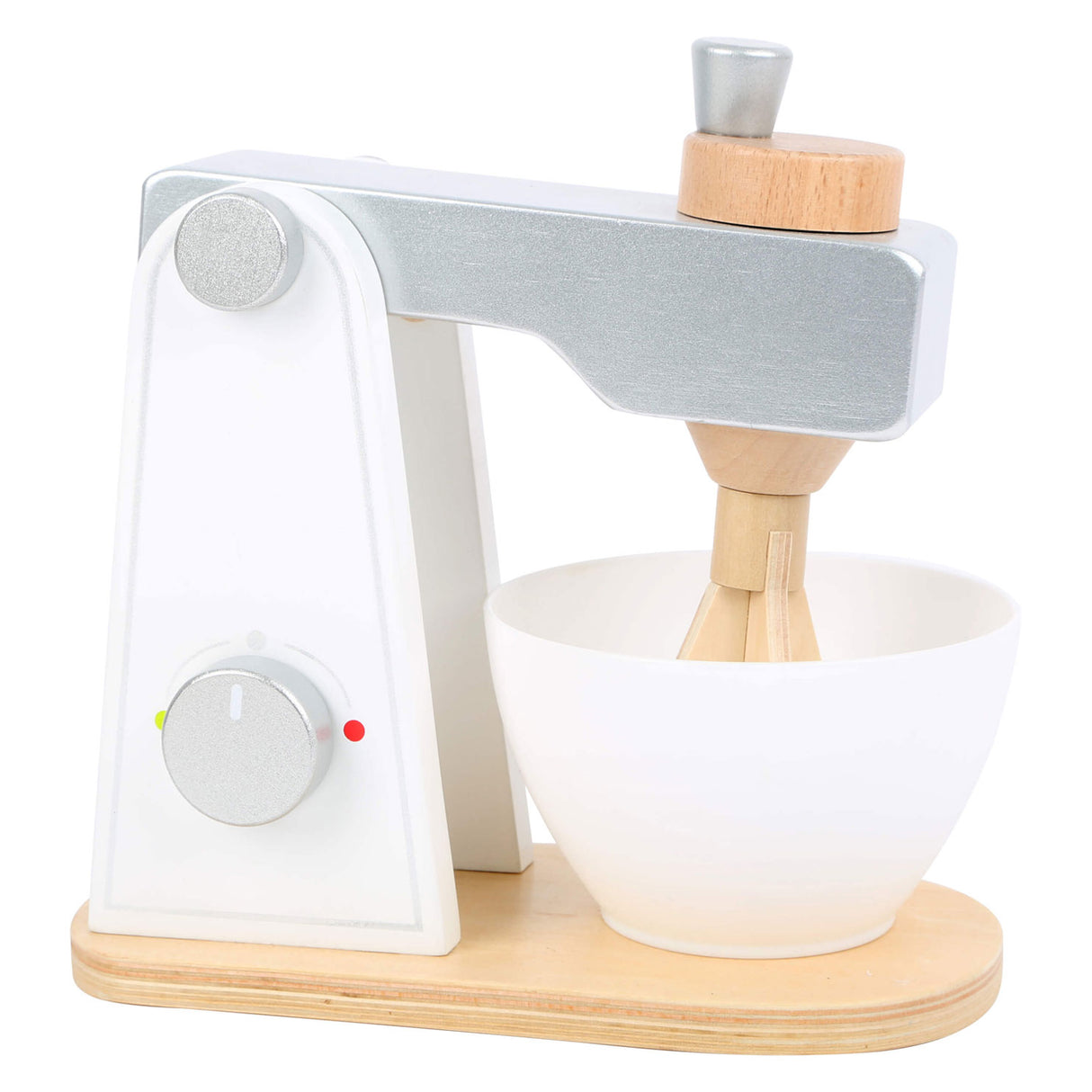 Petit pied - mixeur en bois blanc
