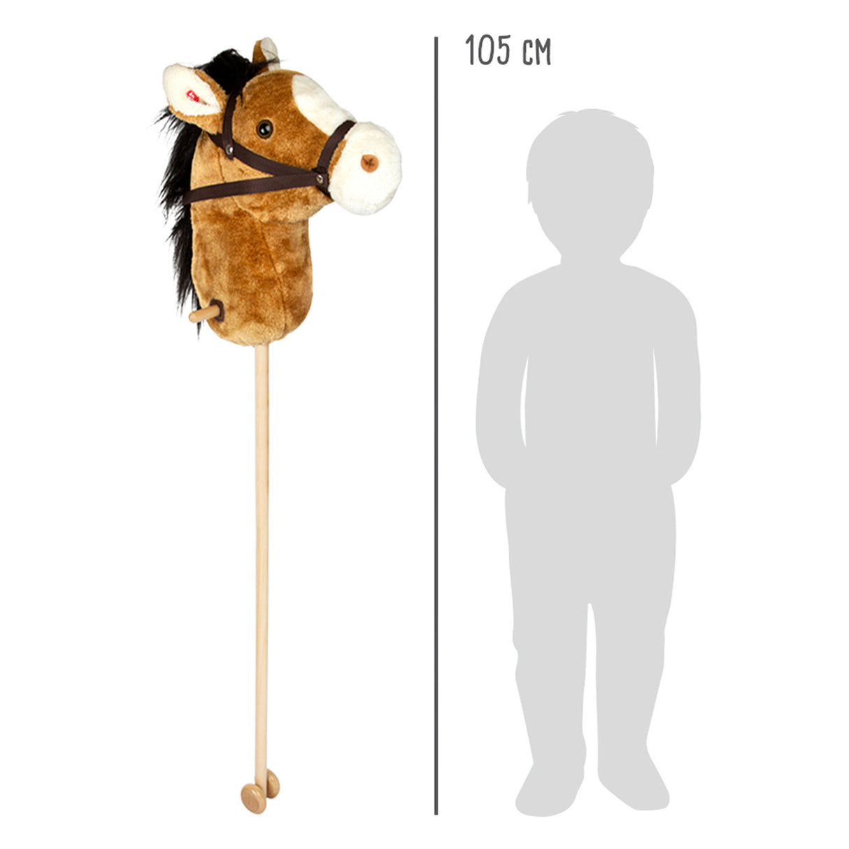 Small foot - cheval de bataille en bois Nico, 88cm