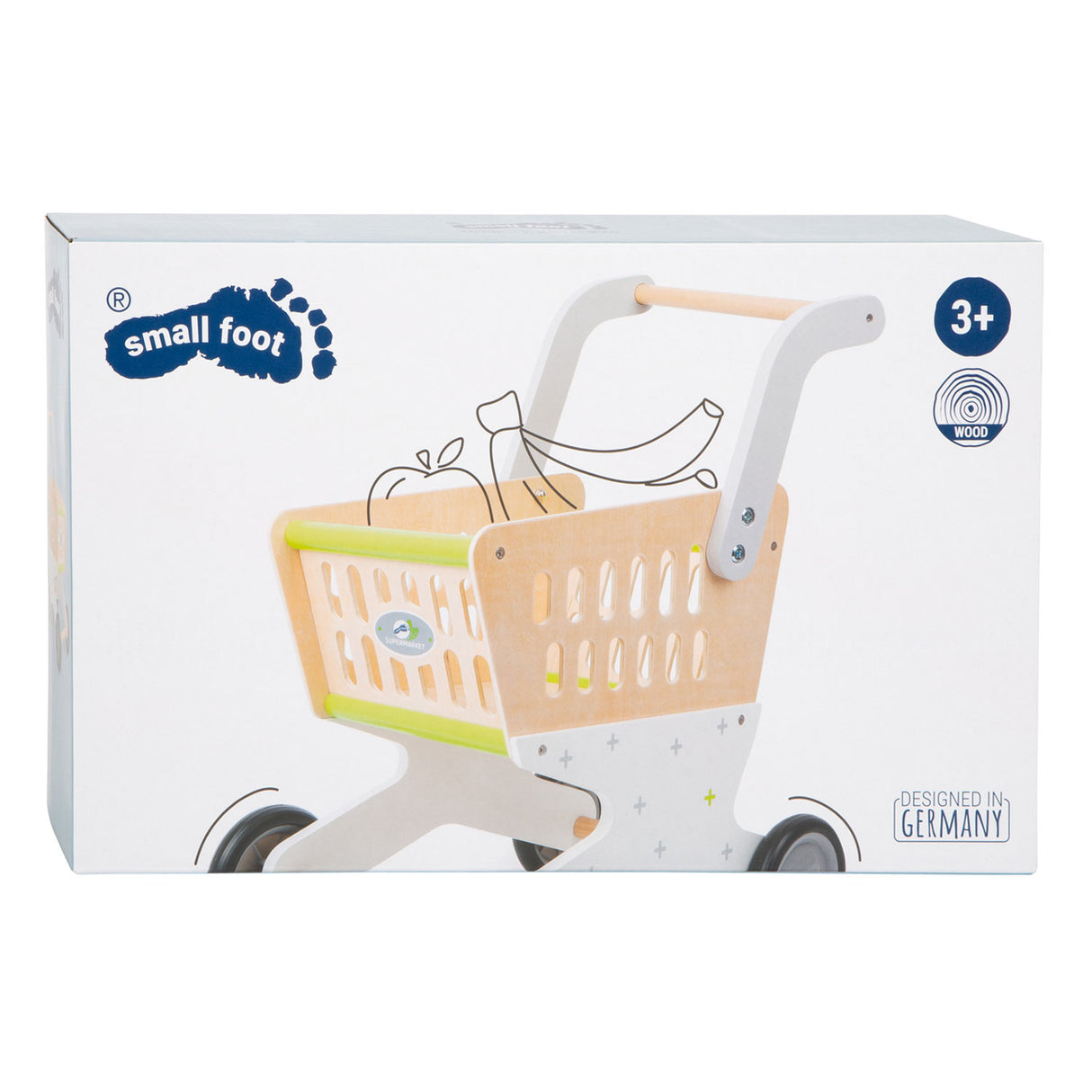 Petit pied - supermarché en bois d'achat en bois