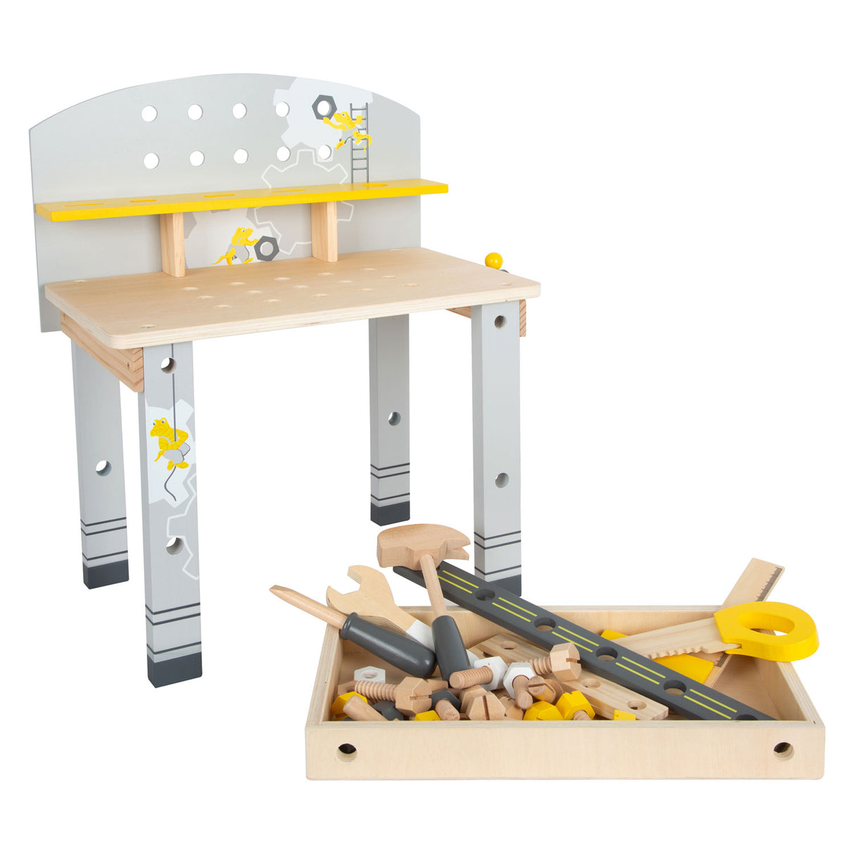 Petit pied - Miniwob compact en bois en bois, 34dlg.