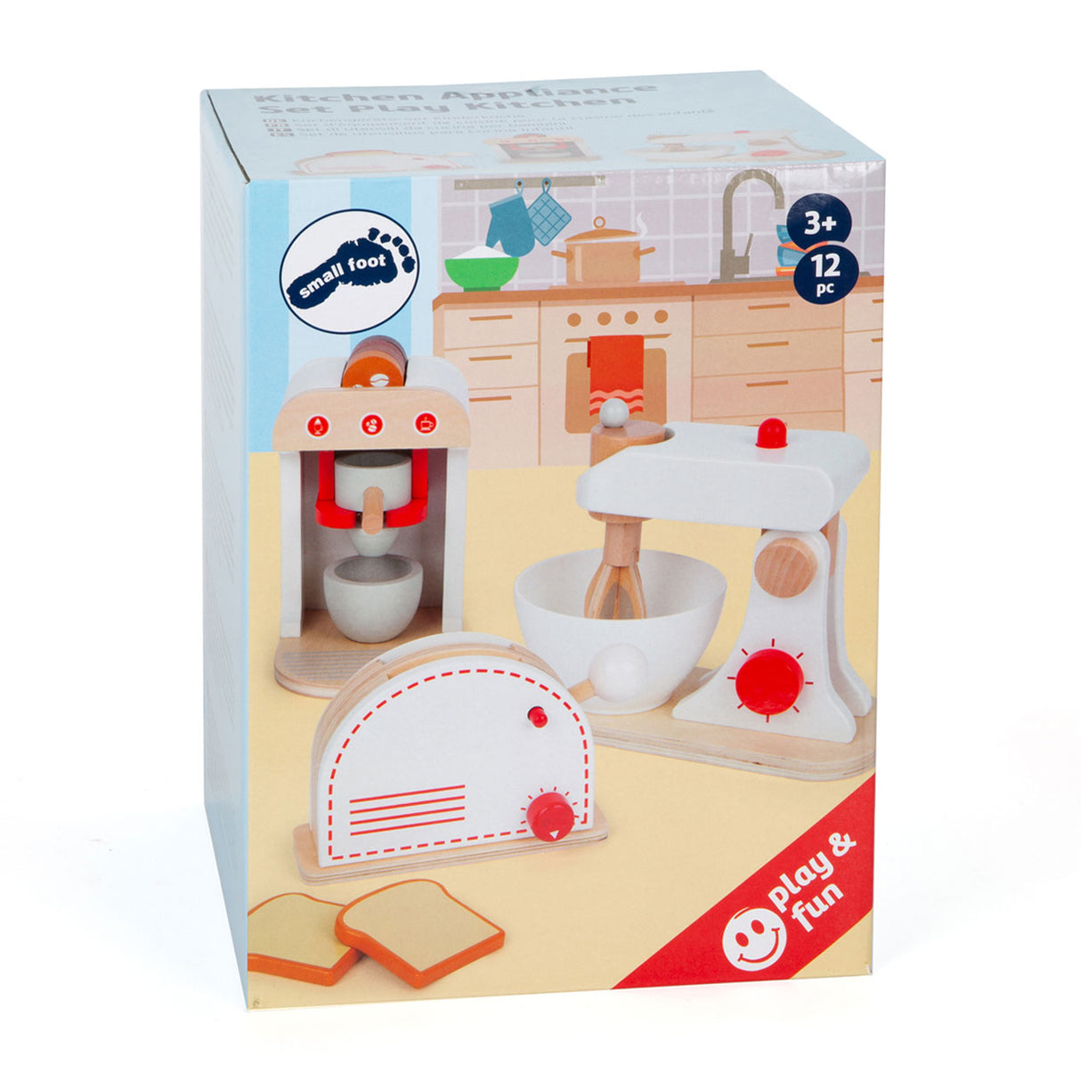 Small foot - ensemble d'ustensiles de cuisine en bois, lot de 3