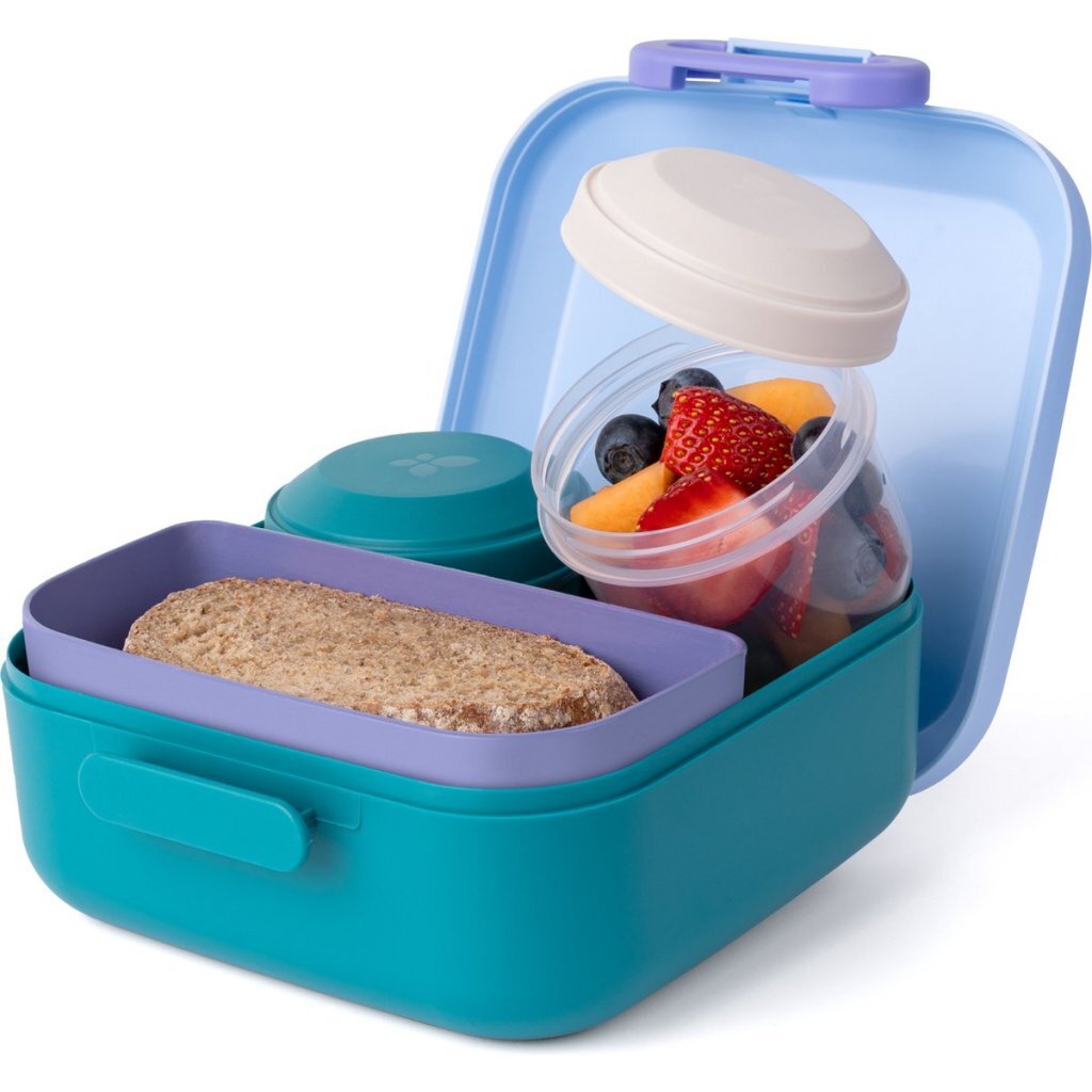 Amuse lunch box rikko diviseur et 2 snack lagon ciel