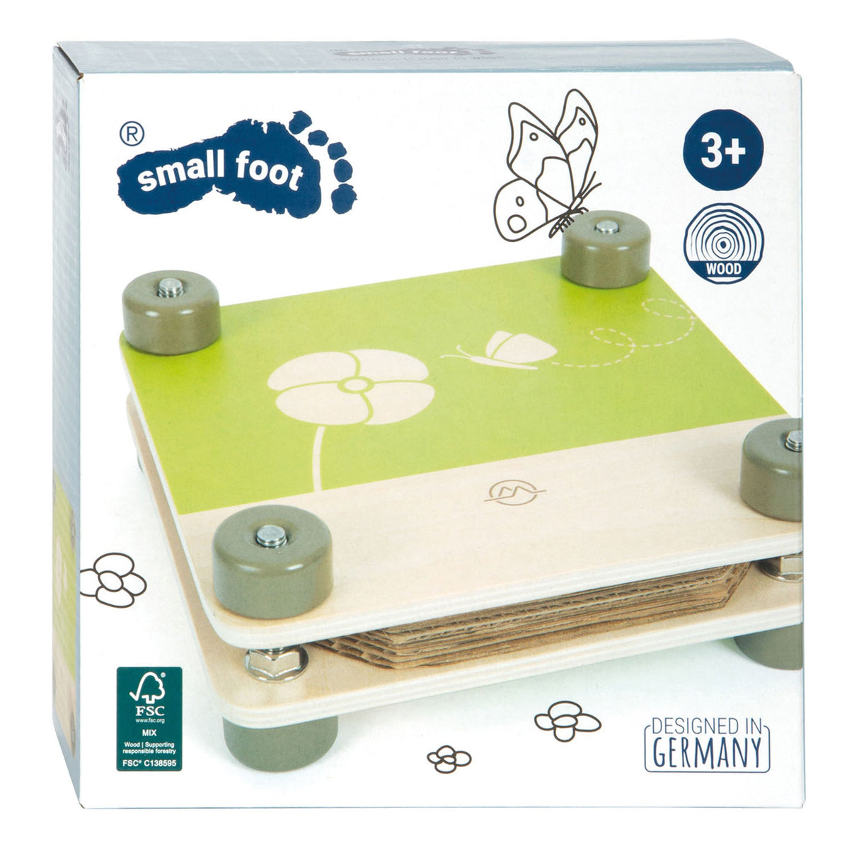 Petit pied - Presse de fleurs en bois Découvrir