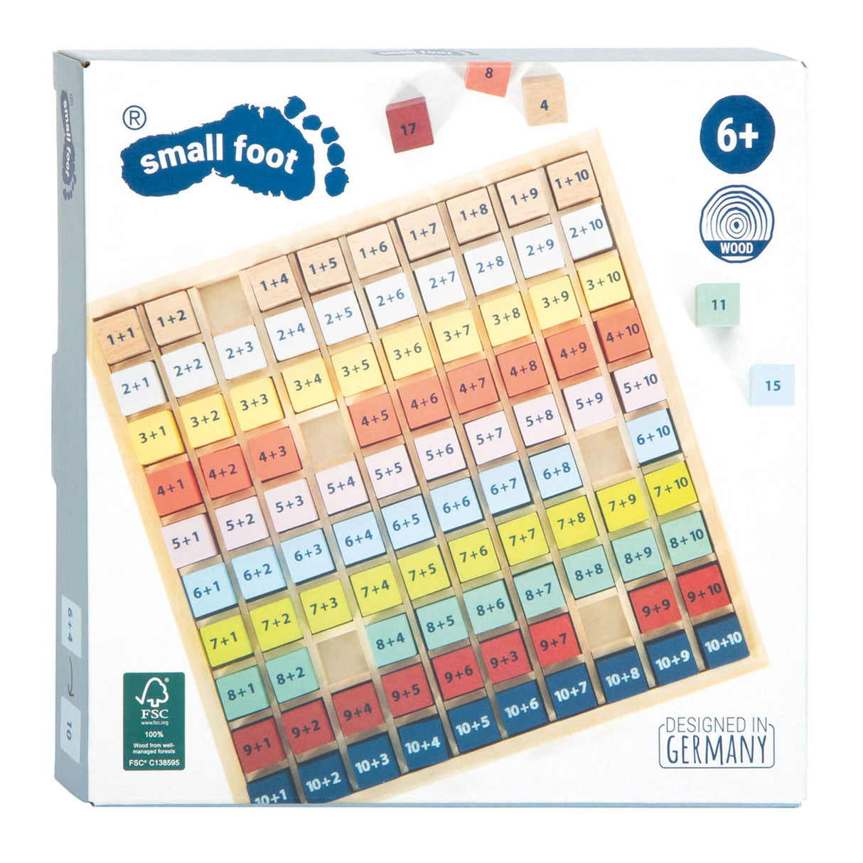 Small foot - tableau de calcul des couleurs en bois, 100 pcs.