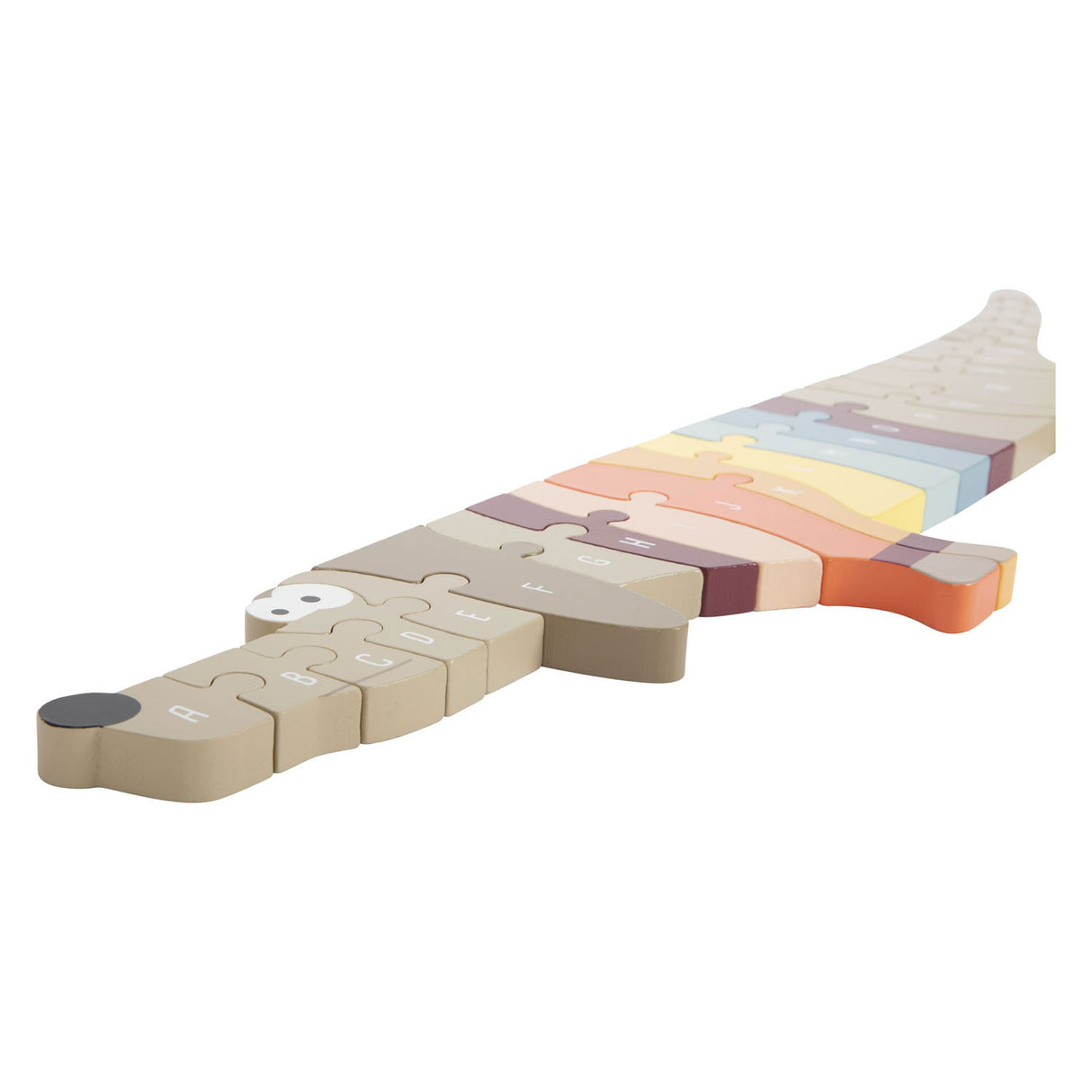 Small foot - puzzle en bois lettres et formes chien, 26 pcs.