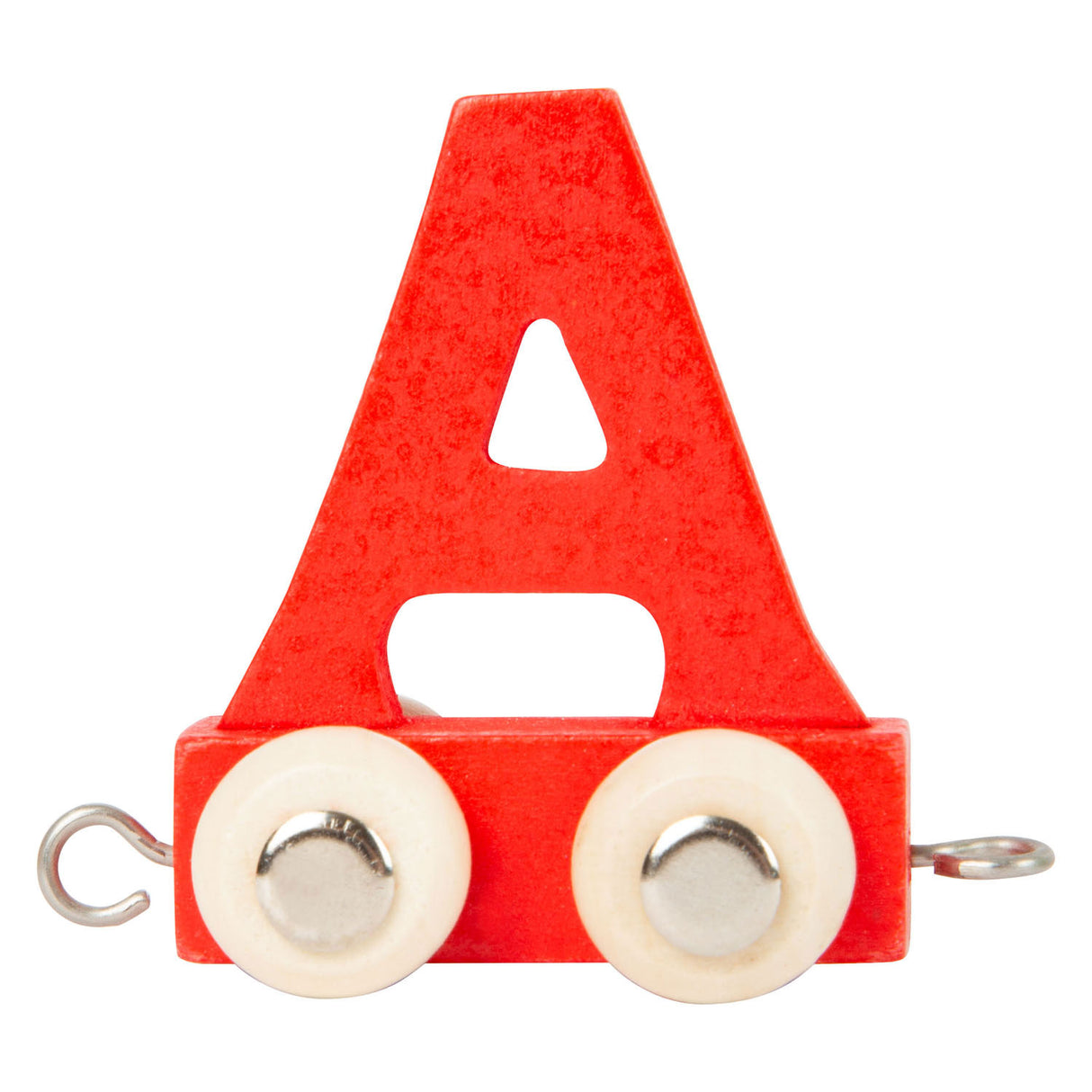 Small foot - train de lettres en bois couleur - a