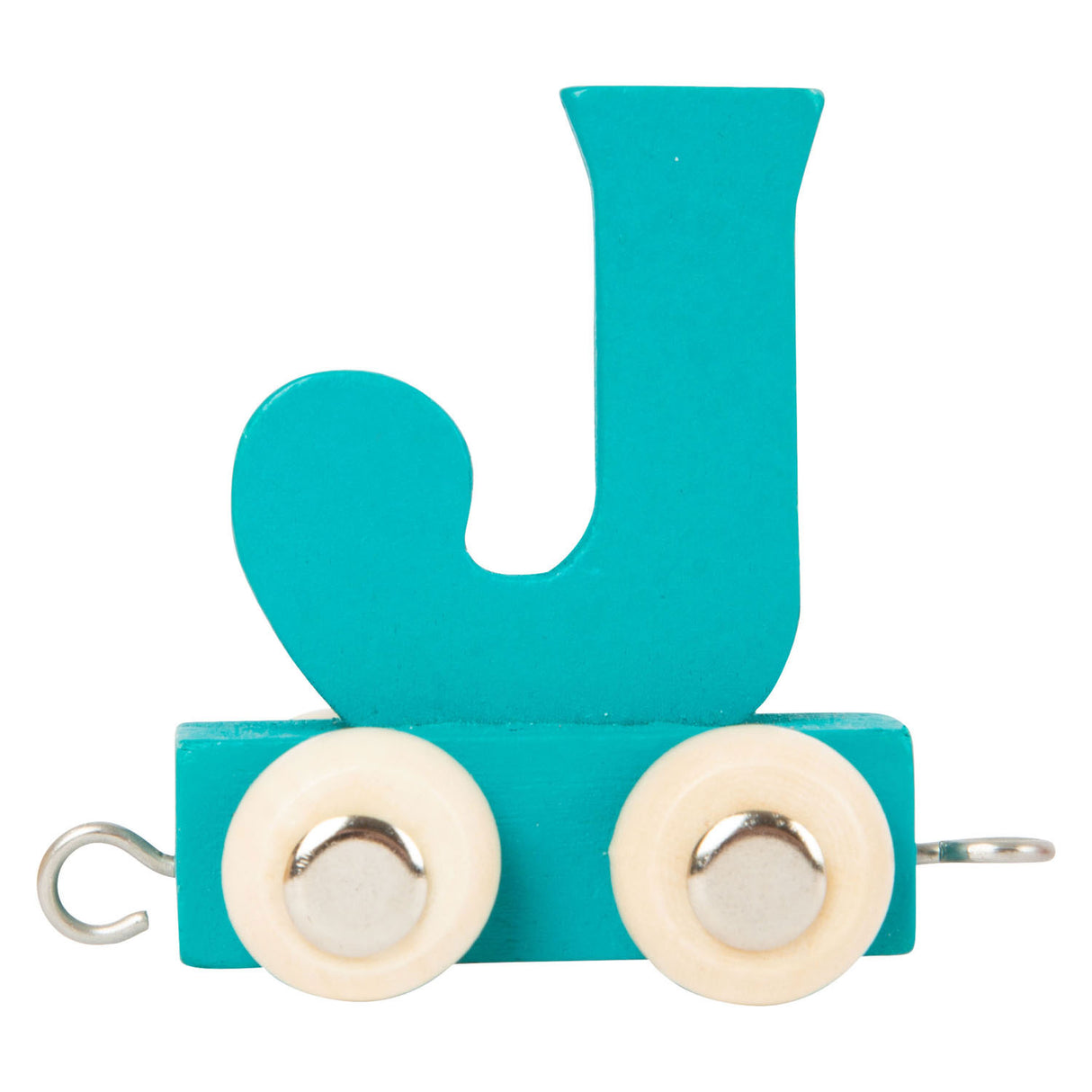 Small foot - train de lettres en bois couleur - j