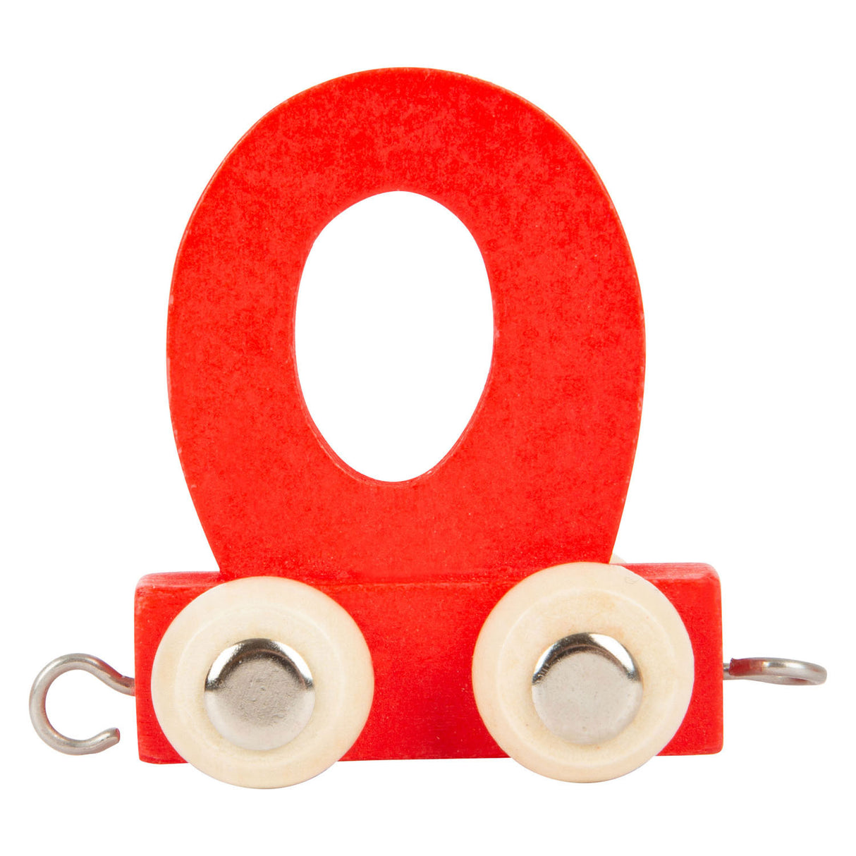 Small foot - train de lettres en bois couleur - o