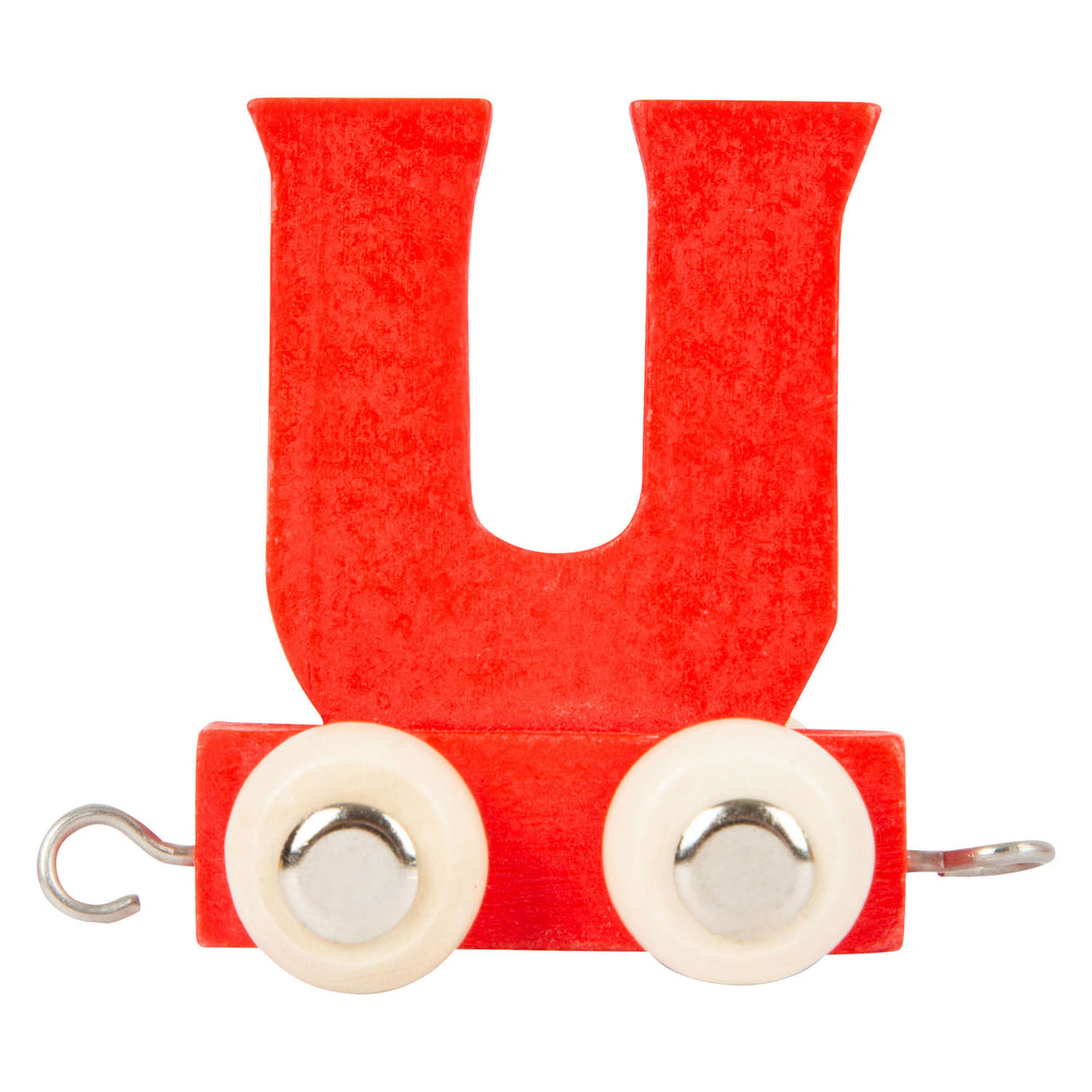 Small foot - train de lettres en bois couleur - u