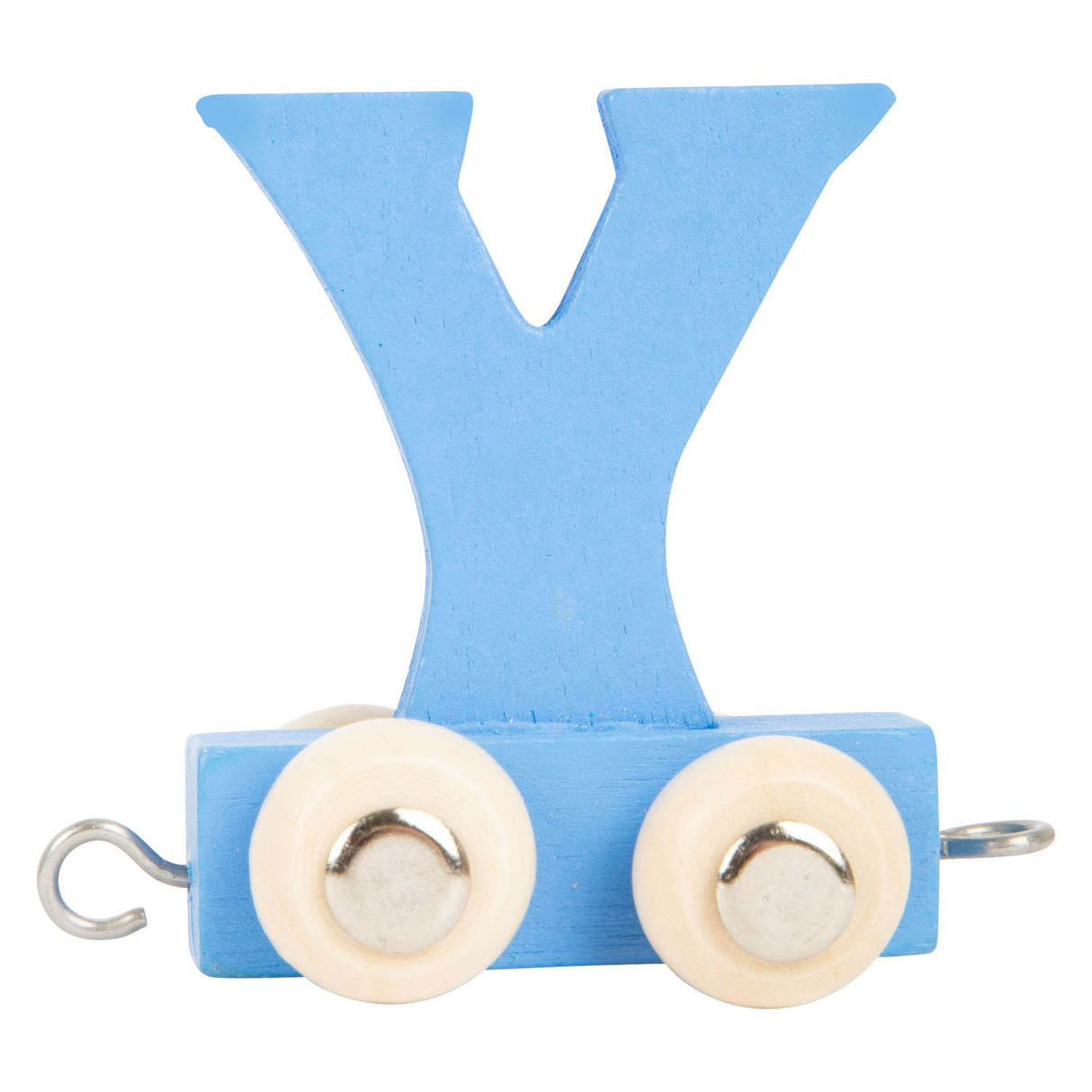 Small foot - train de lettres en bois couleur - y