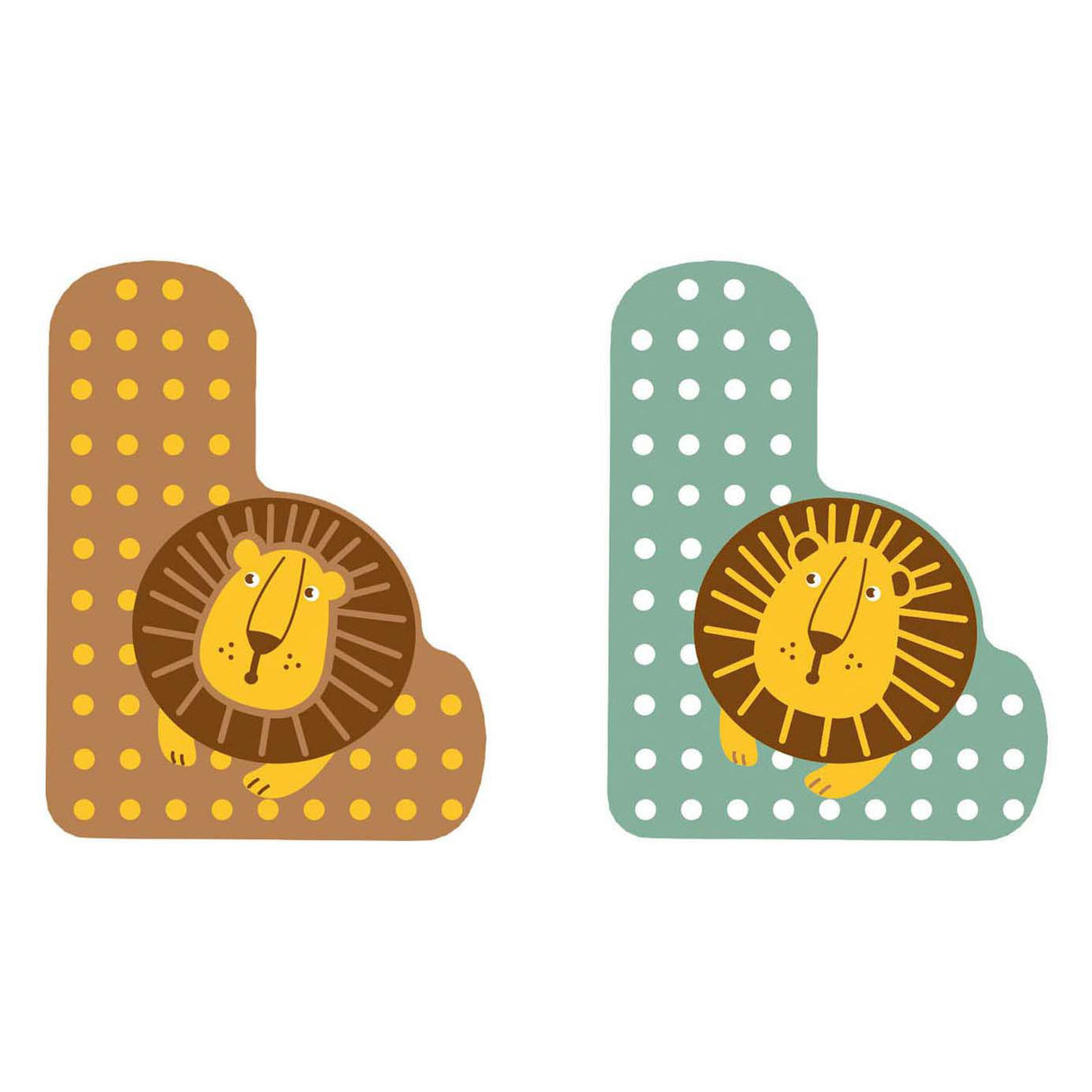 Small foot - lettre enfant animal en bois - l