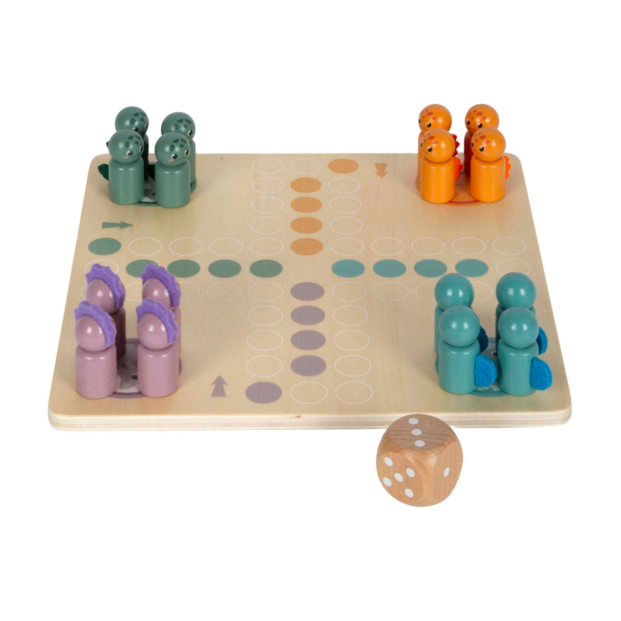 Small foot - jeu de dino ludo en bois