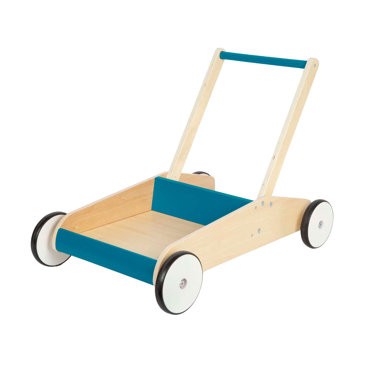 Small foot - déambulateur en bois bleu pétrole