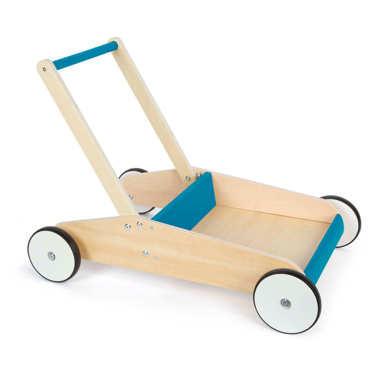 Small foot - déambulateur en bois bleu pétrole