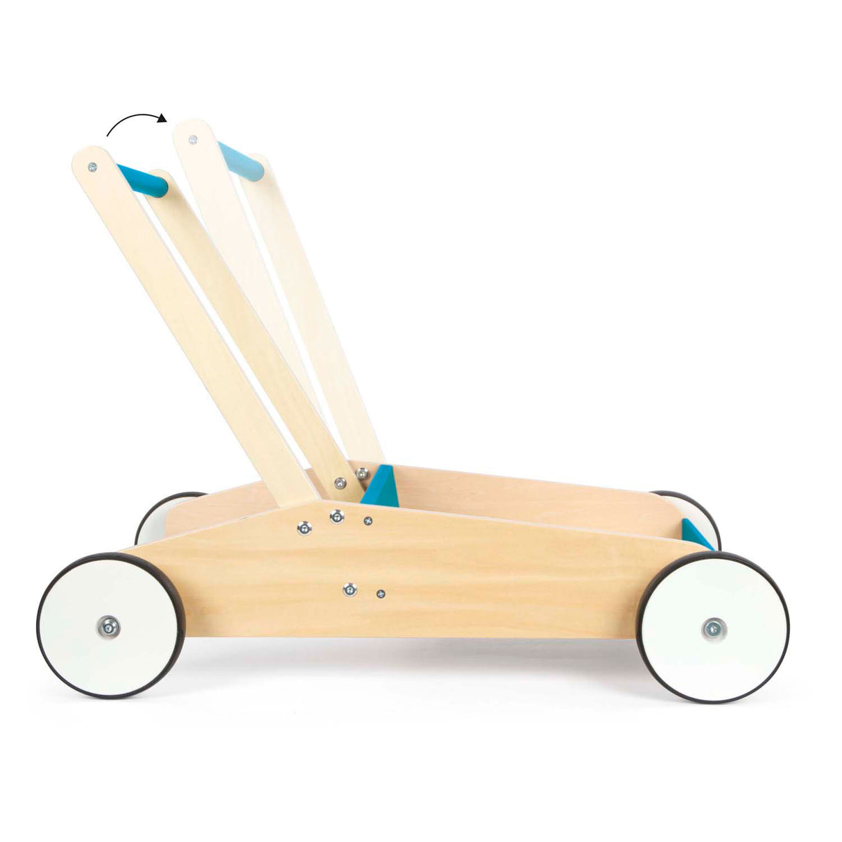 Small foot - déambulateur en bois bleu pétrole