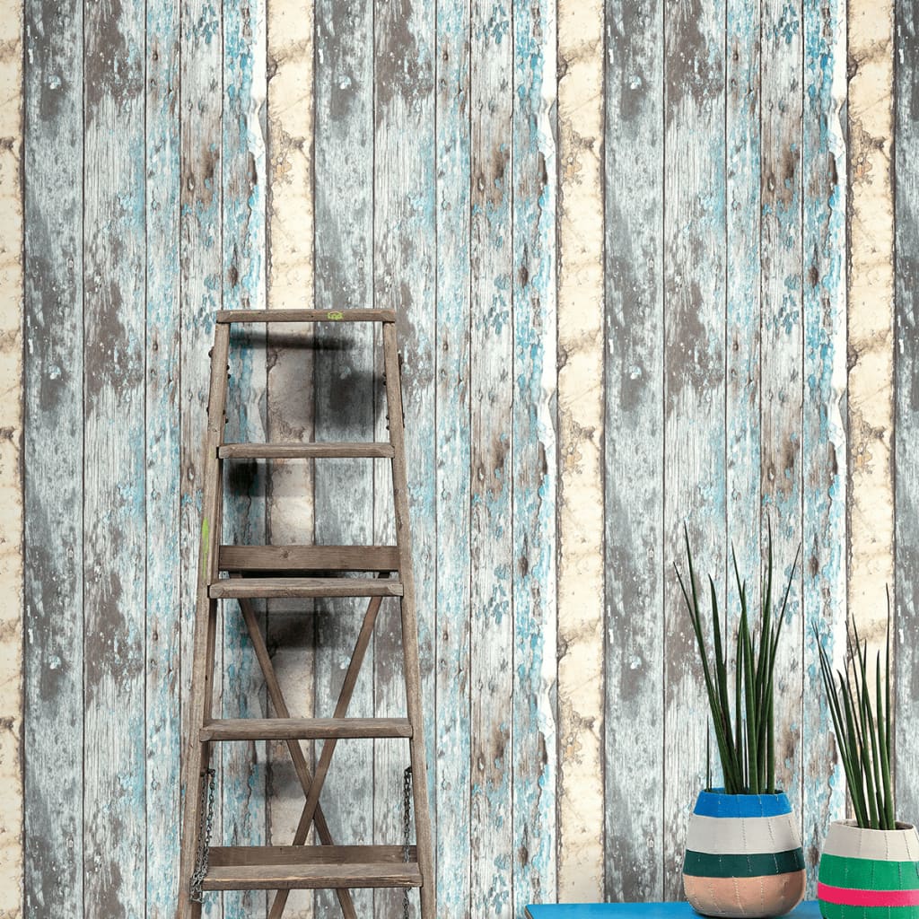 Papin d'échafaudage de couvertures murales néerlandaises en bois bleu PE10012