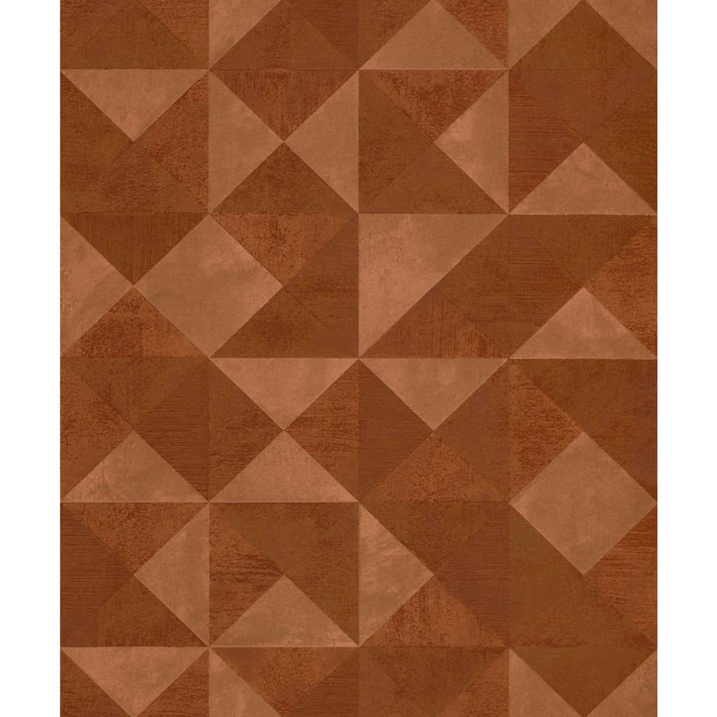 NOORDWAND Fond d'écran Topchic Graphic Facet Metallic Oranje
