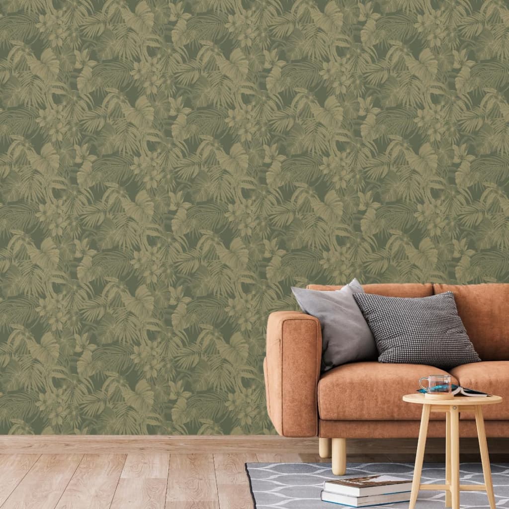 Fond d'écran des wallcoverings néerlandais Joelle Green et Gold Couleurs