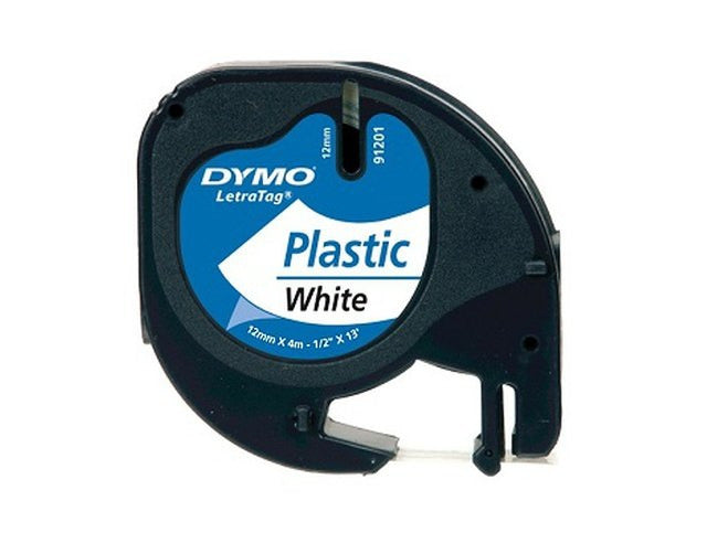 Dymo ruban adhésif blanc-noir 91201