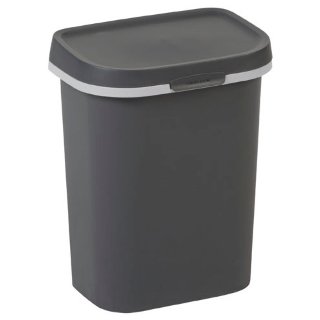 Curver poubelle mistral plate 10 litres anthracite 25x17x30 cm (lxpxh)