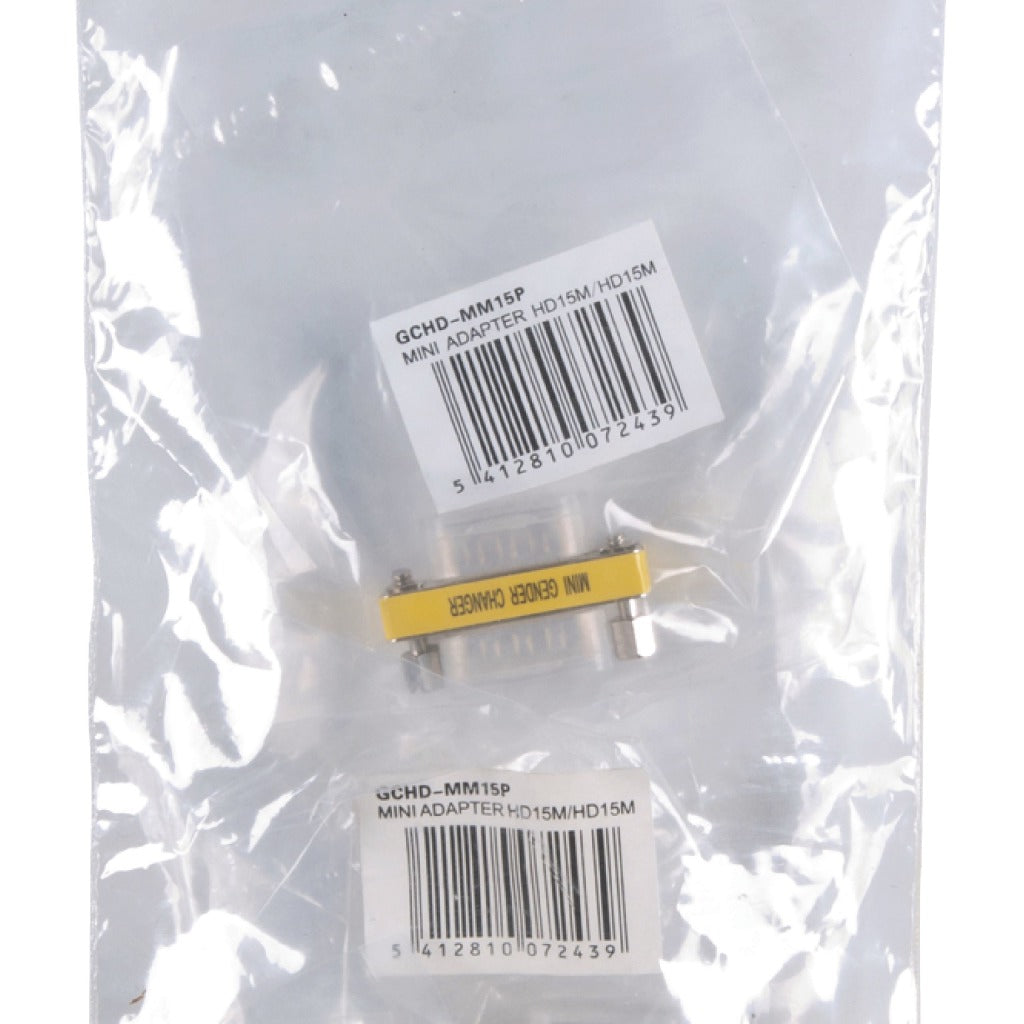 Valueline gchd-mm15p adaptateur mini vga métal hd15p mâle - hd15p mâle