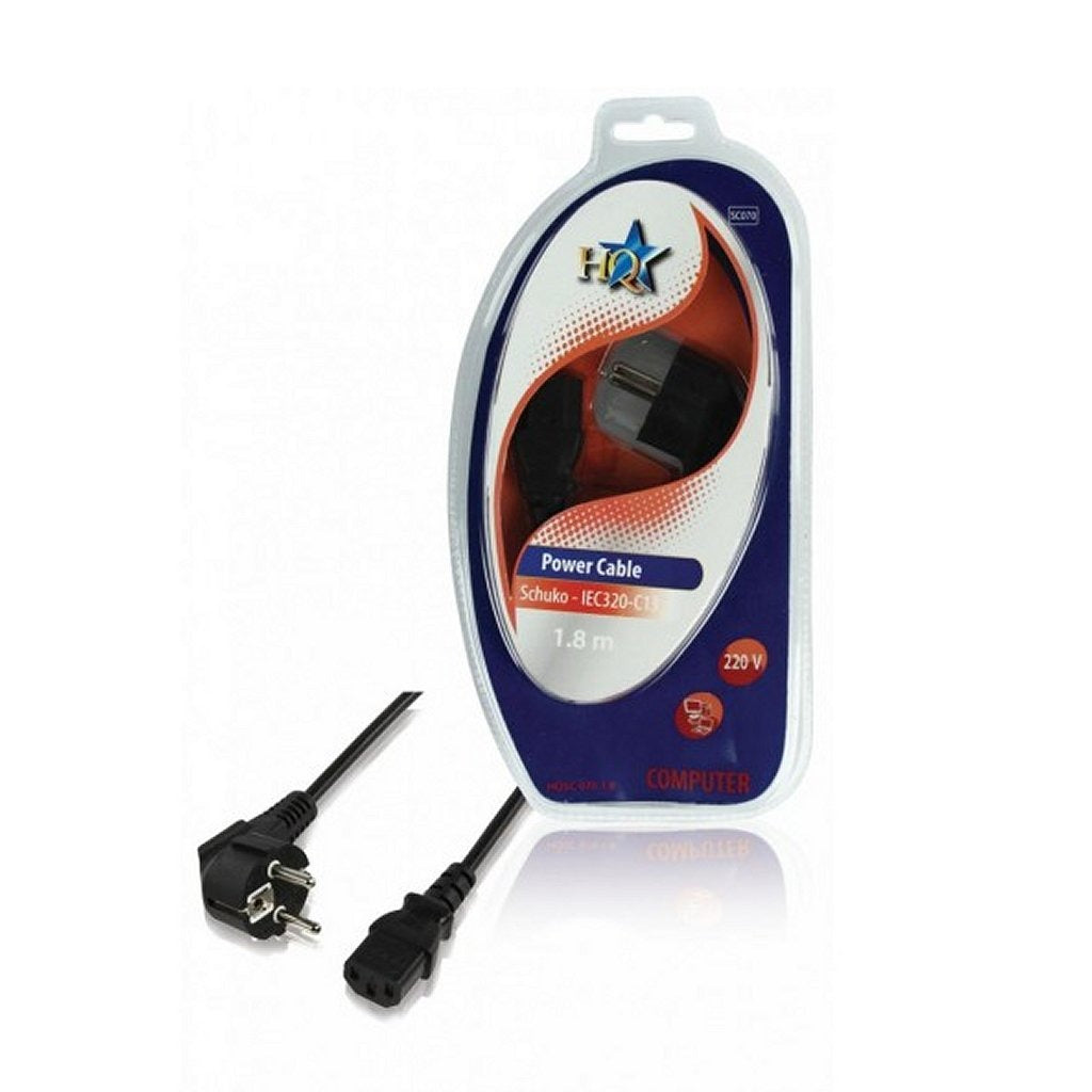 HQ SC070 câble d'alimentation Shuko IEC320-C13 1,80 m noir