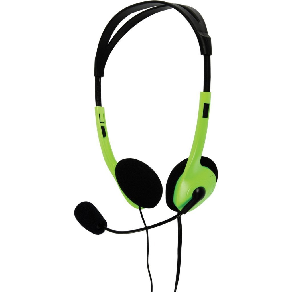 Basicxl bxl-headset1 casque stéréo vert noir