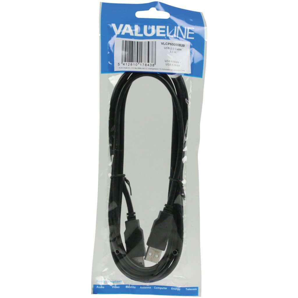 Valueline câble USB 2.0 Valueline 2 m noir