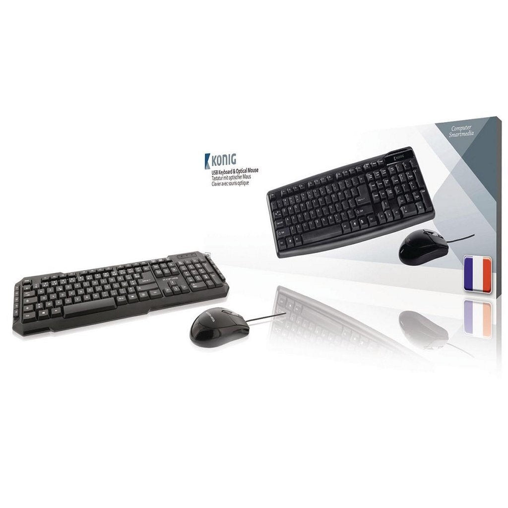 Autres marques Kouml;nig CSKMCU100 Clavier USB Souris Optique Noir
