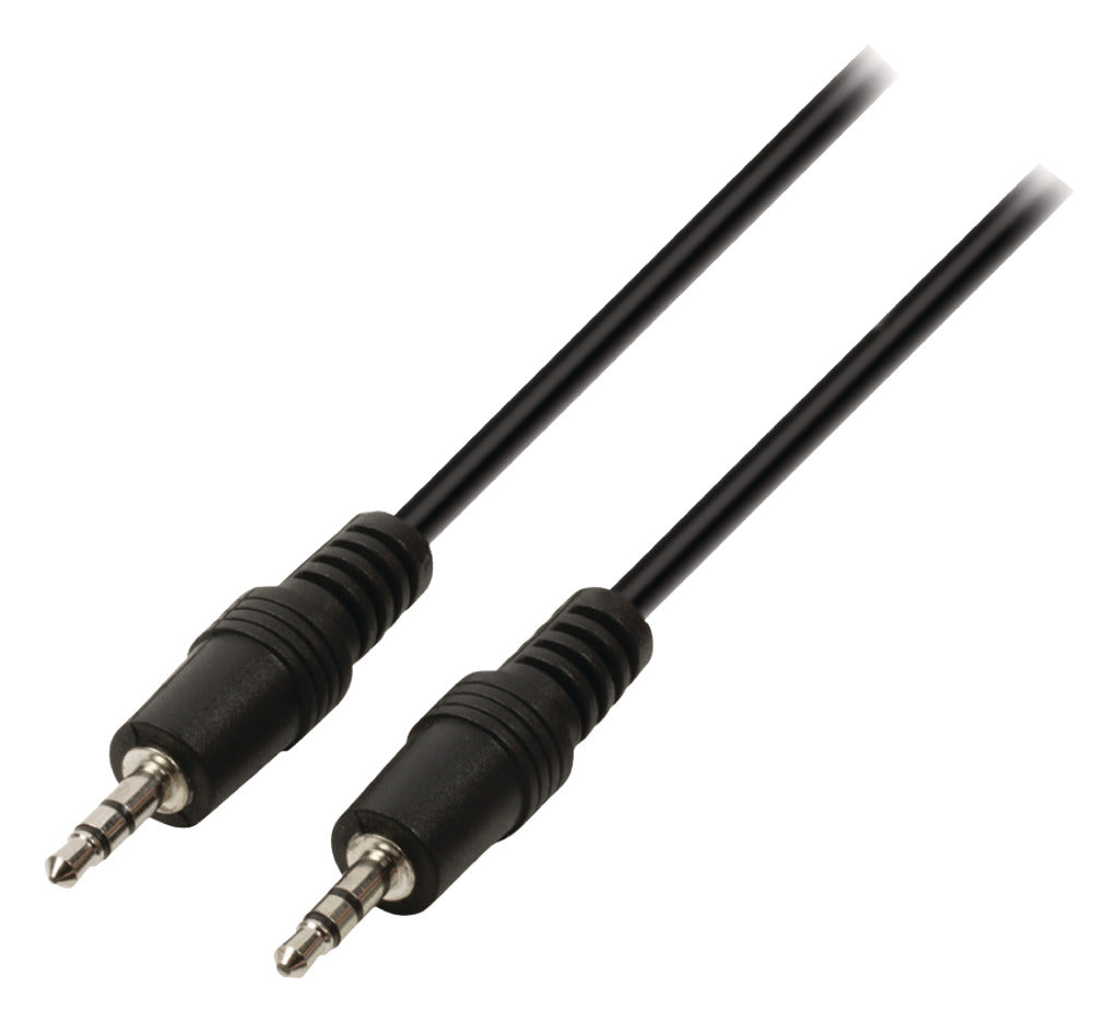 Valueline vlap22000b05 câble audio stéréo jack 3,5 mm mâle - 3,5 mm mâle 0,50 m noir
