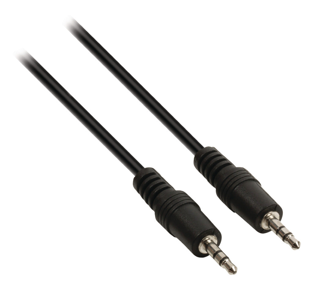 Valueline vlap22000b05 câble audio stéréo jack 3,5 mm mâle - 3,5 mm mâle 0,50 m noir