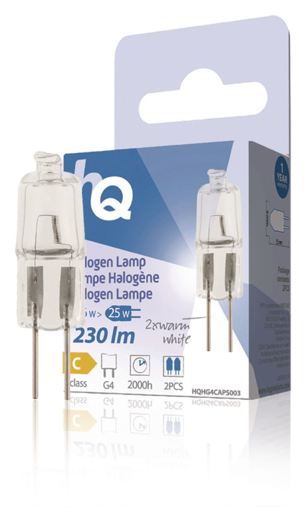 HQ HG4 CAPS003 lampe halogène capsule G4 16 W 230 lm 2 800 K