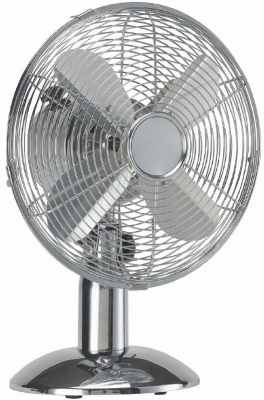 HQ KN-MTF12 ventilateur de table 30cm 35W chrome argent