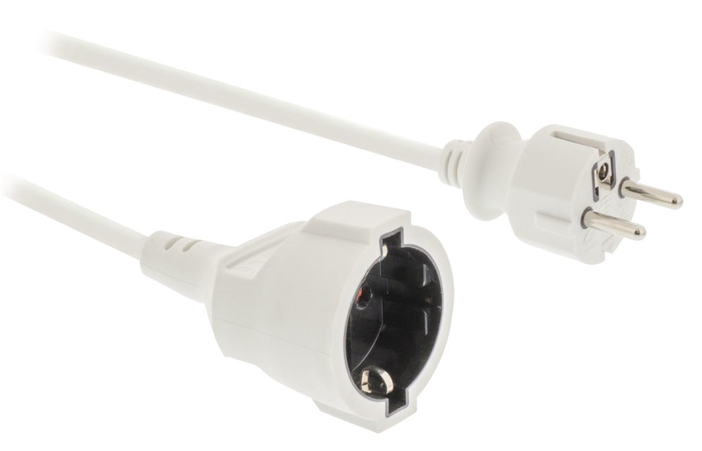 Jipy Kouml;Nig EC103F1WH Câble d'extension d'alimentation 3M H05VV-F 3G1.5 IP20 Blanc