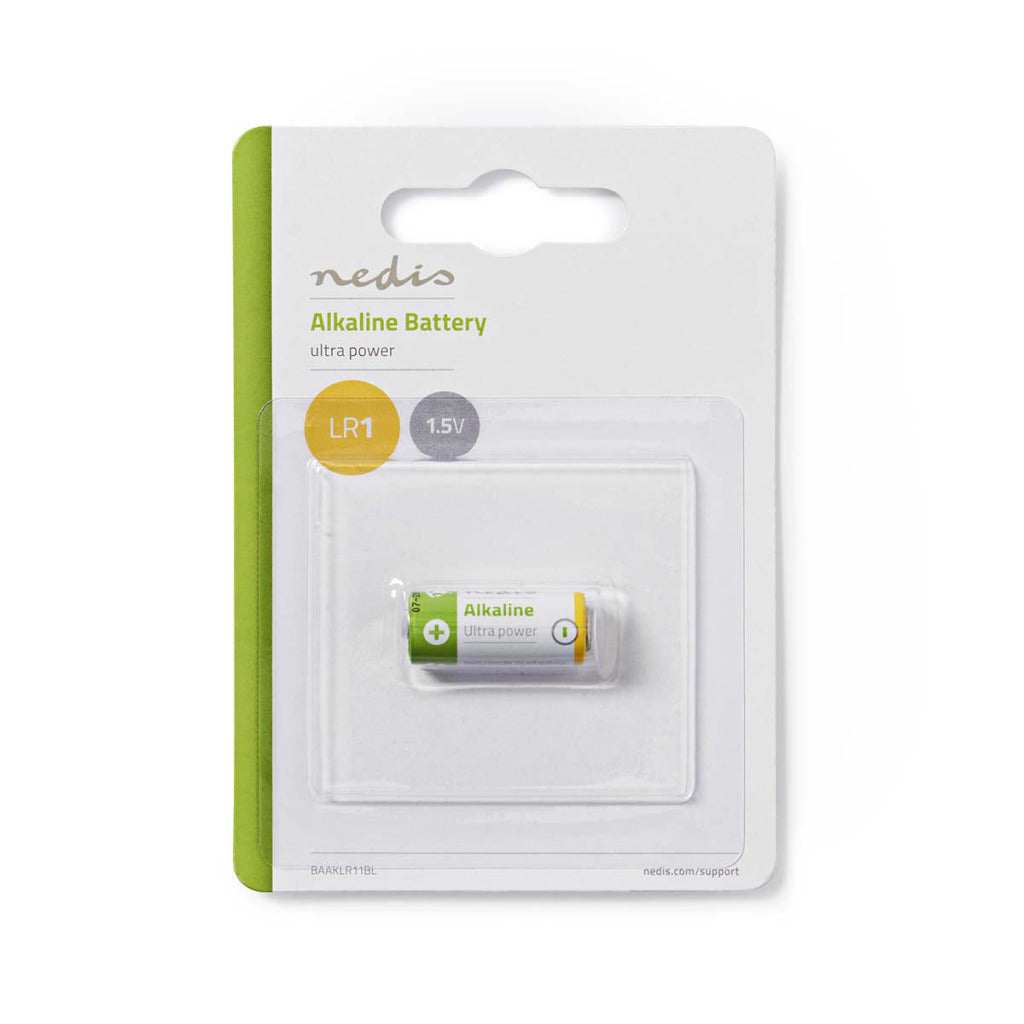 Nedis baaklr11bl pile alcaline lr1 1,5 v 1 pièce blister