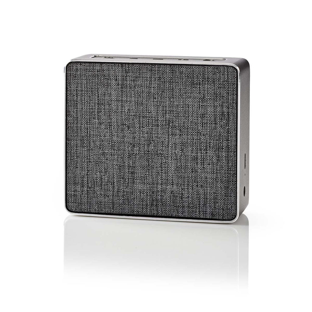 Nedis spbt1002gy haut-parleur avec bluetooth® 15 w design métal gunmetal