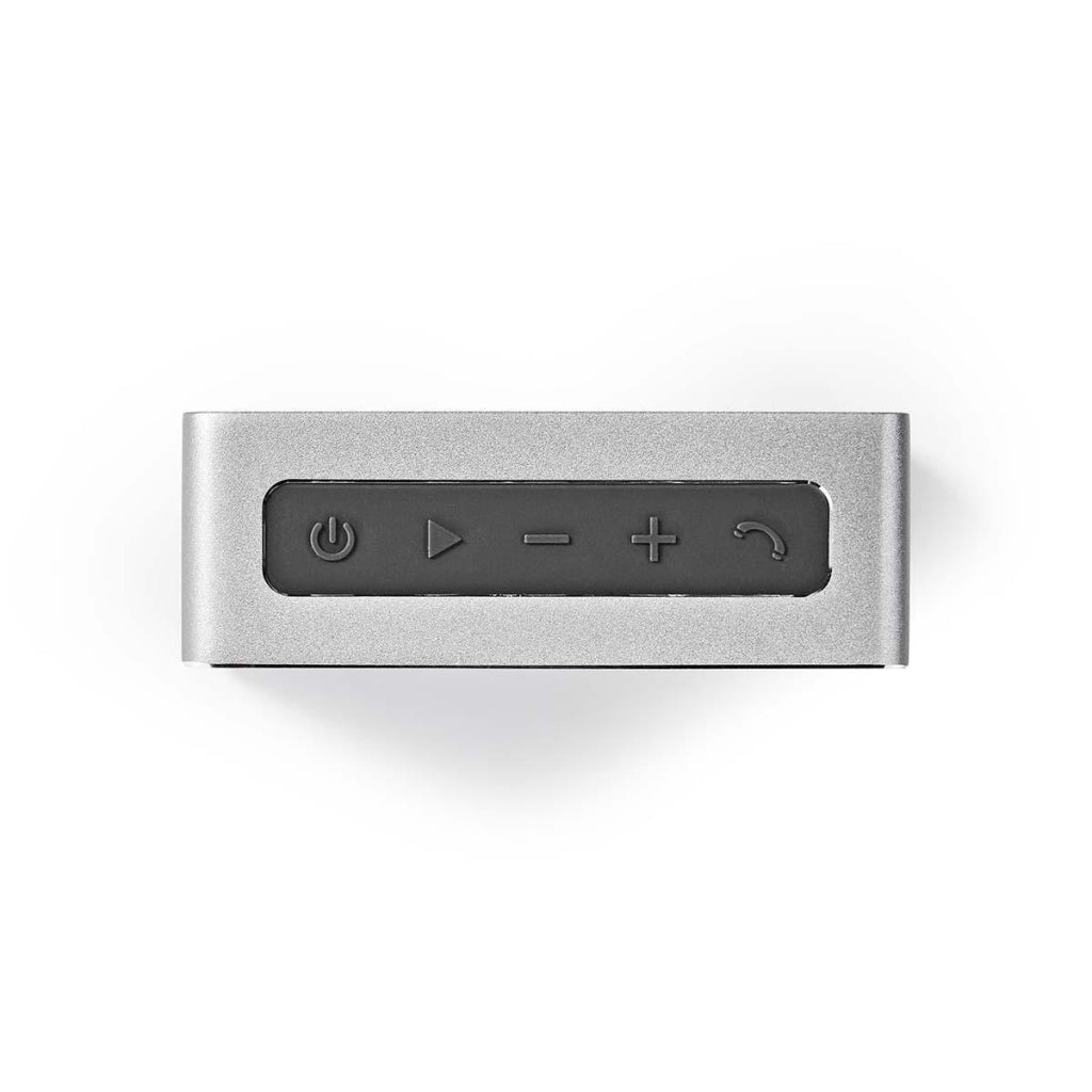 Nedis spbt1002gy haut-parleur avec bluetooth® 15 w design métal gunmetal