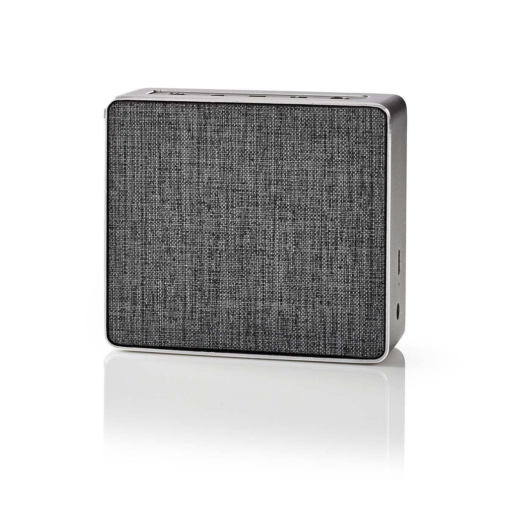 Nedis spbt1002gy haut-parleur avec bluetooth® 15 w design métal gunmetal