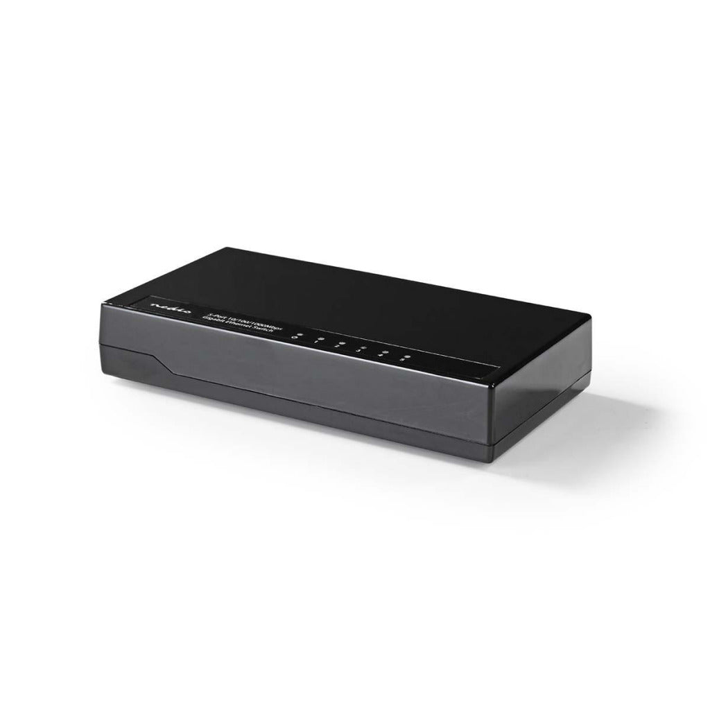 Nedis NSWH5P100BK Commutateur réseau 5 ports 1 Gbit/s Voyants LED